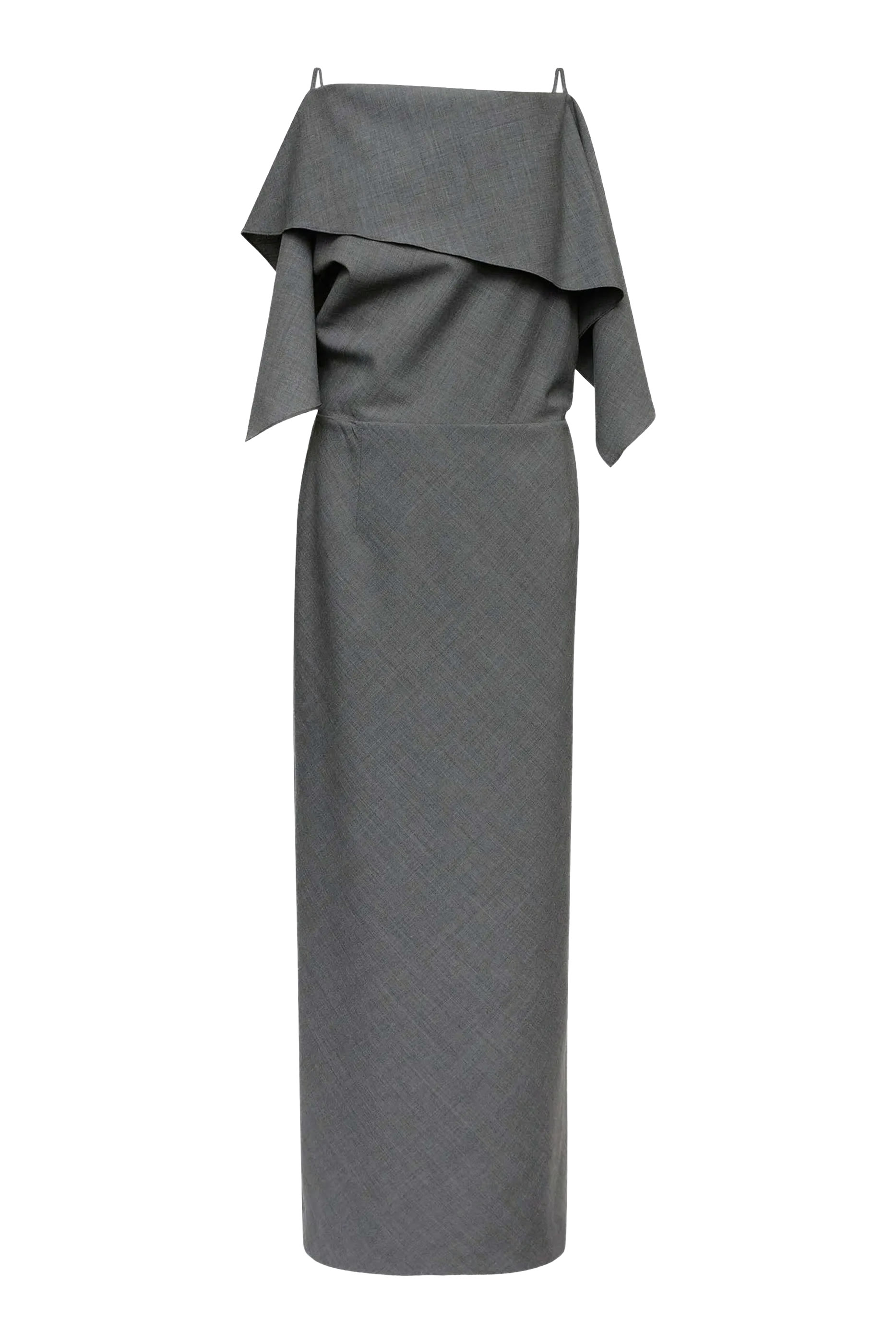 Folded Wool Dress 