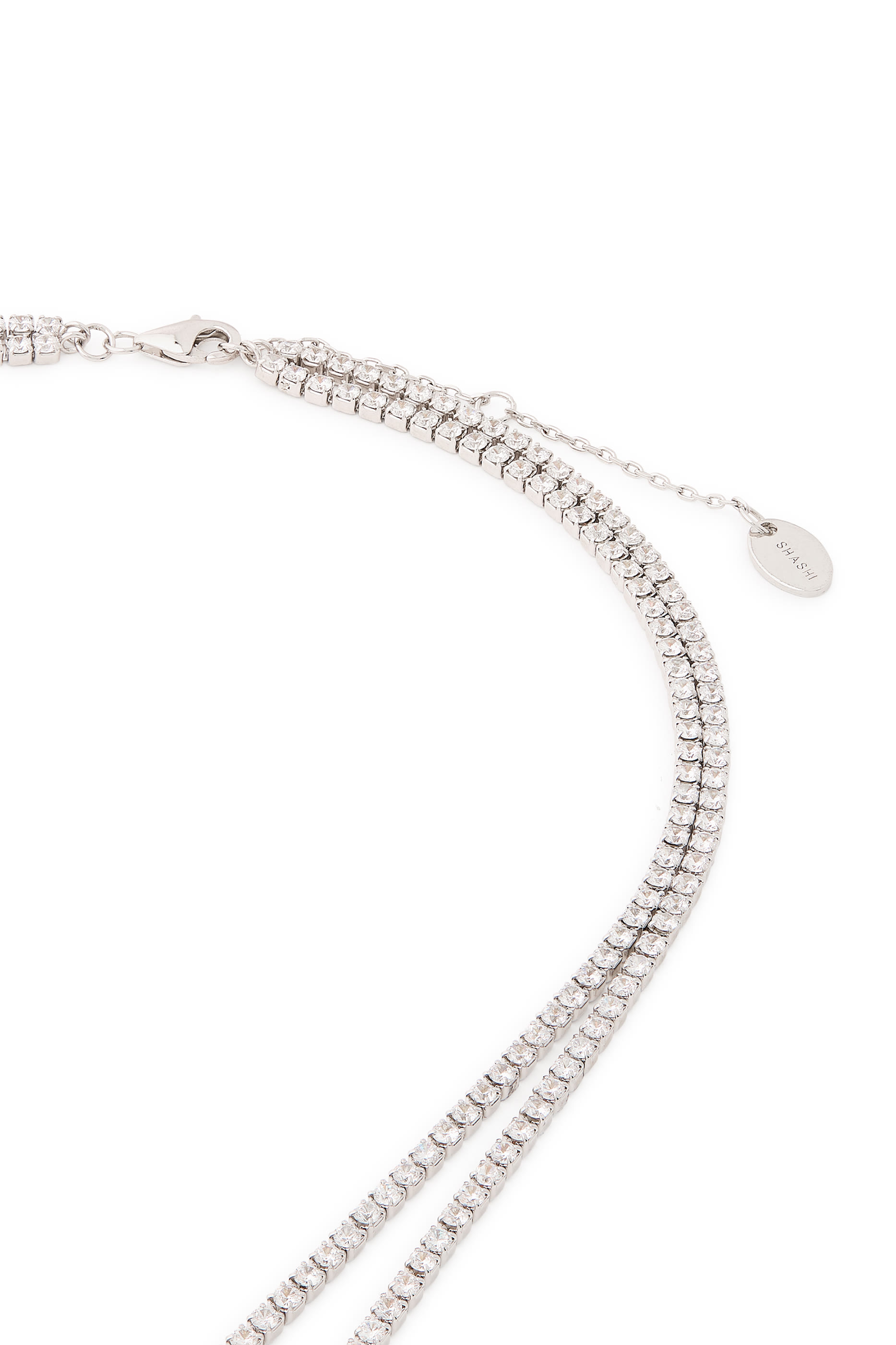Diamond Tennis Layered Necklace, Sterling Silver with Cubic Zirconia & AAAA+