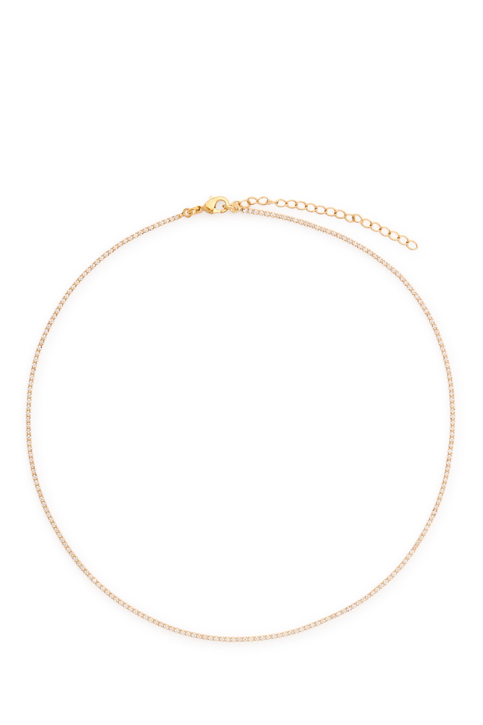 Micro Teeny Tiny Tennis Necklace
