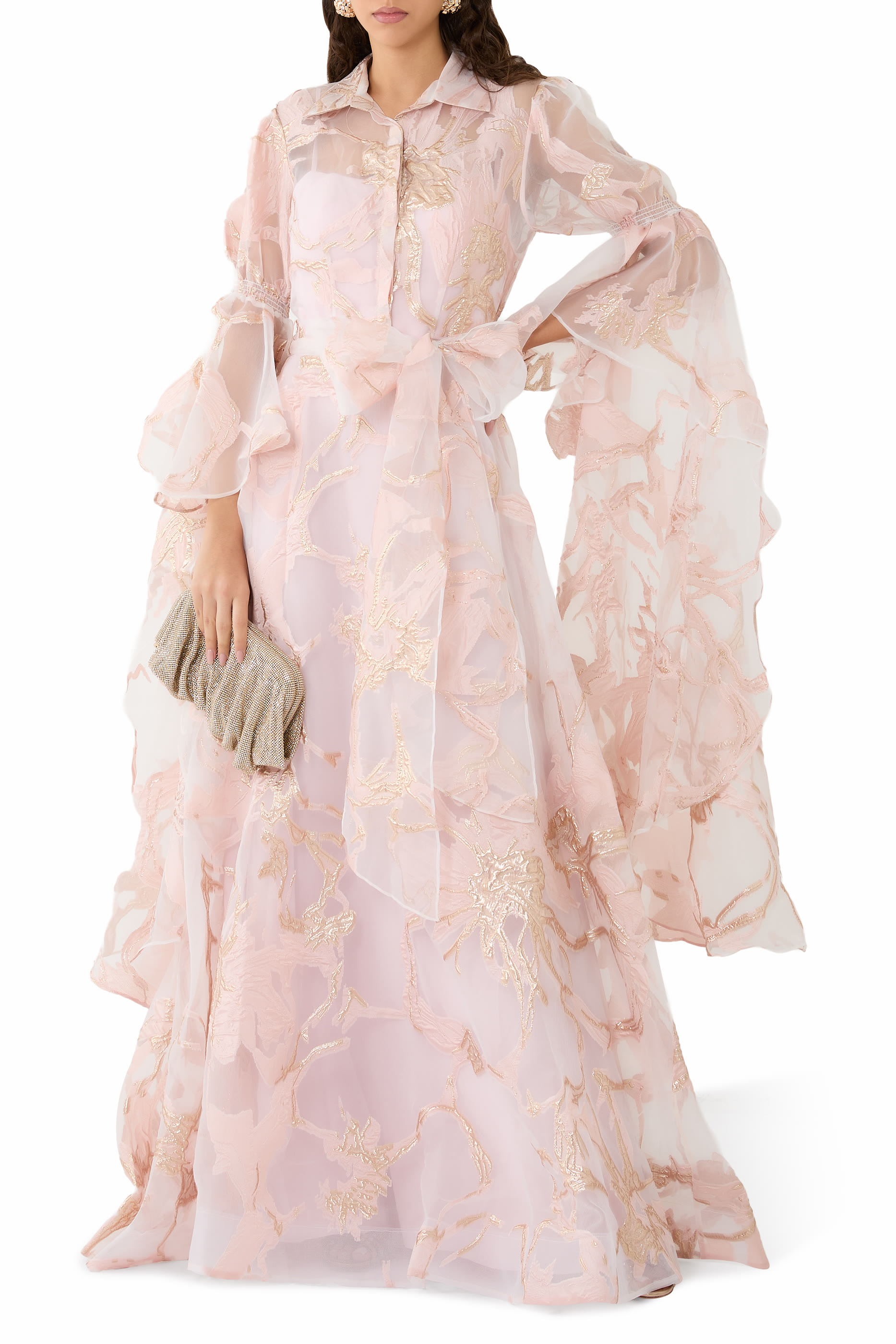 Sheer Organza Gown 