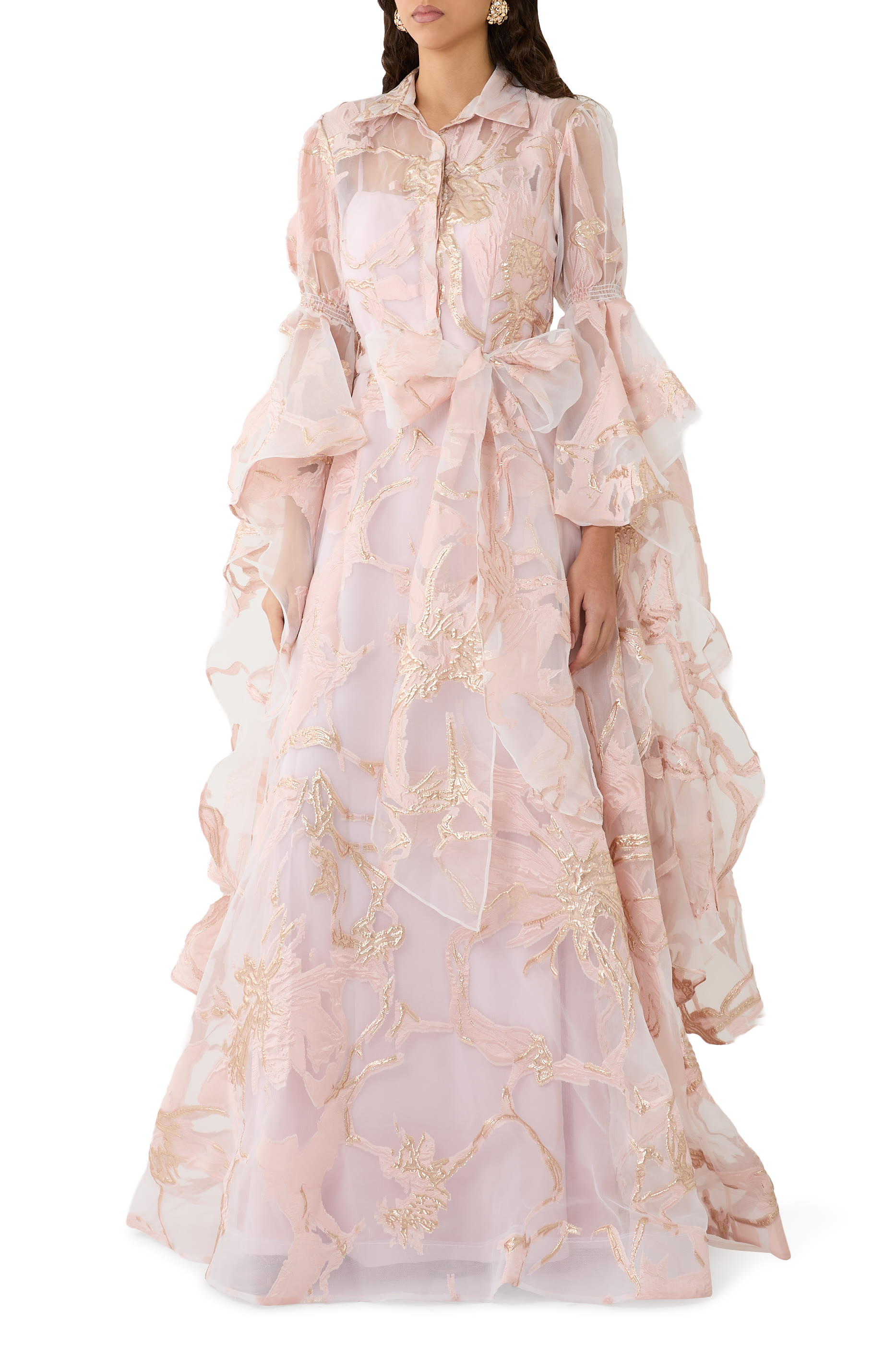 Sheer Organza Gown 