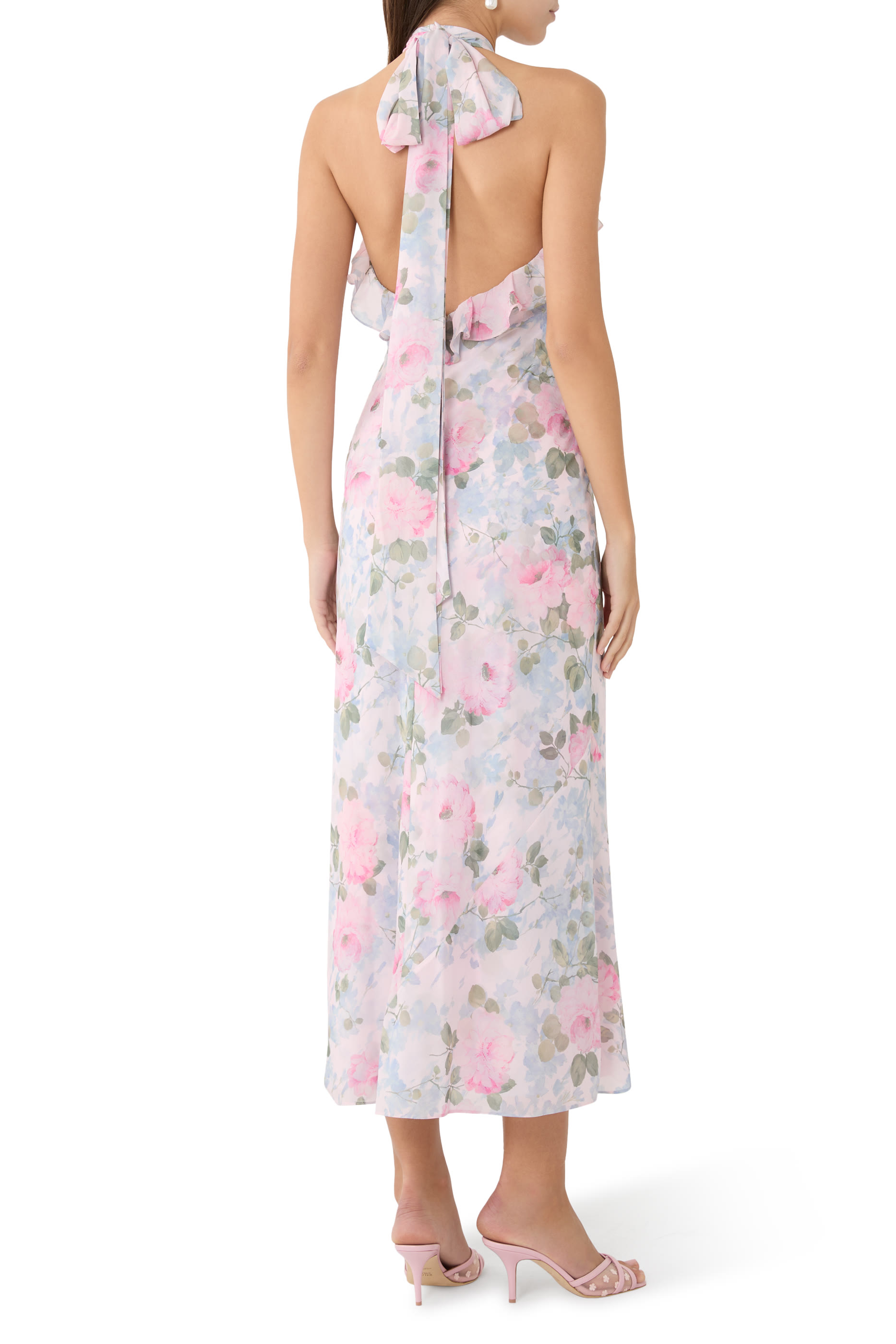 Camille’s Garden Chiffon Ankle Gown 