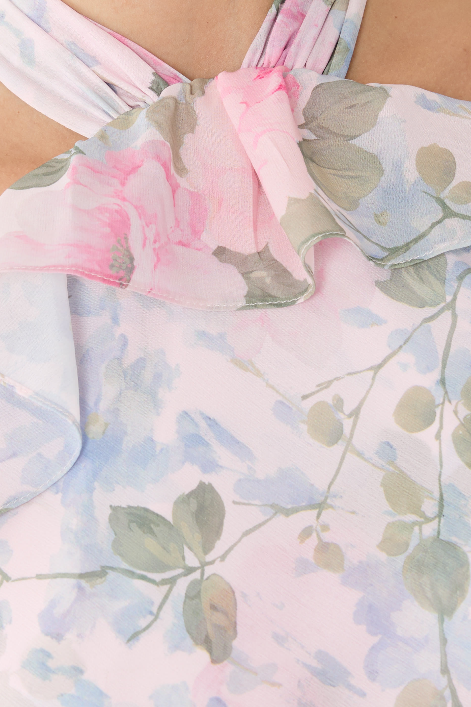 Camille’s Garden Chiffon Ankle Gown 