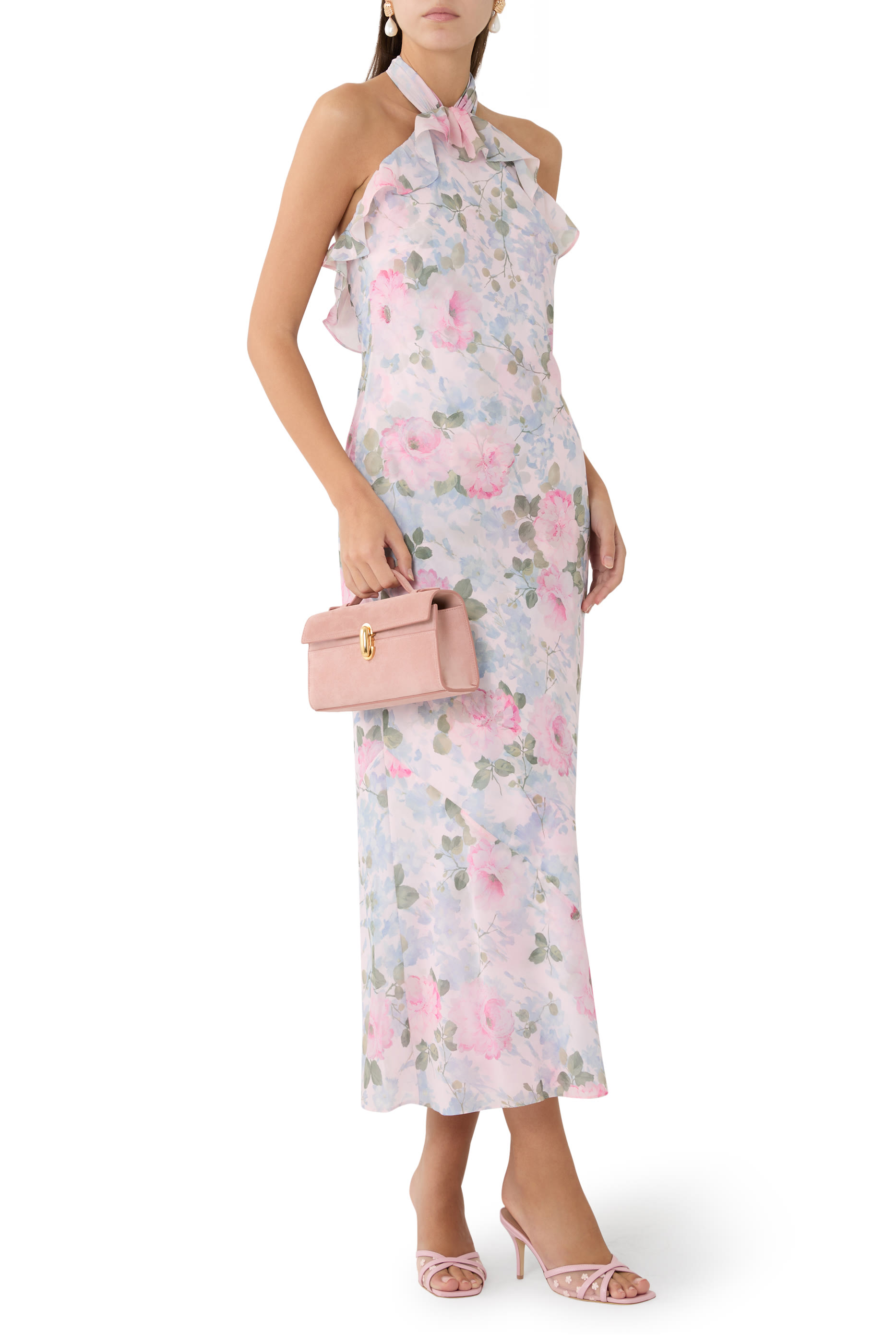 Camille’s Garden Chiffon Ankle Gown 