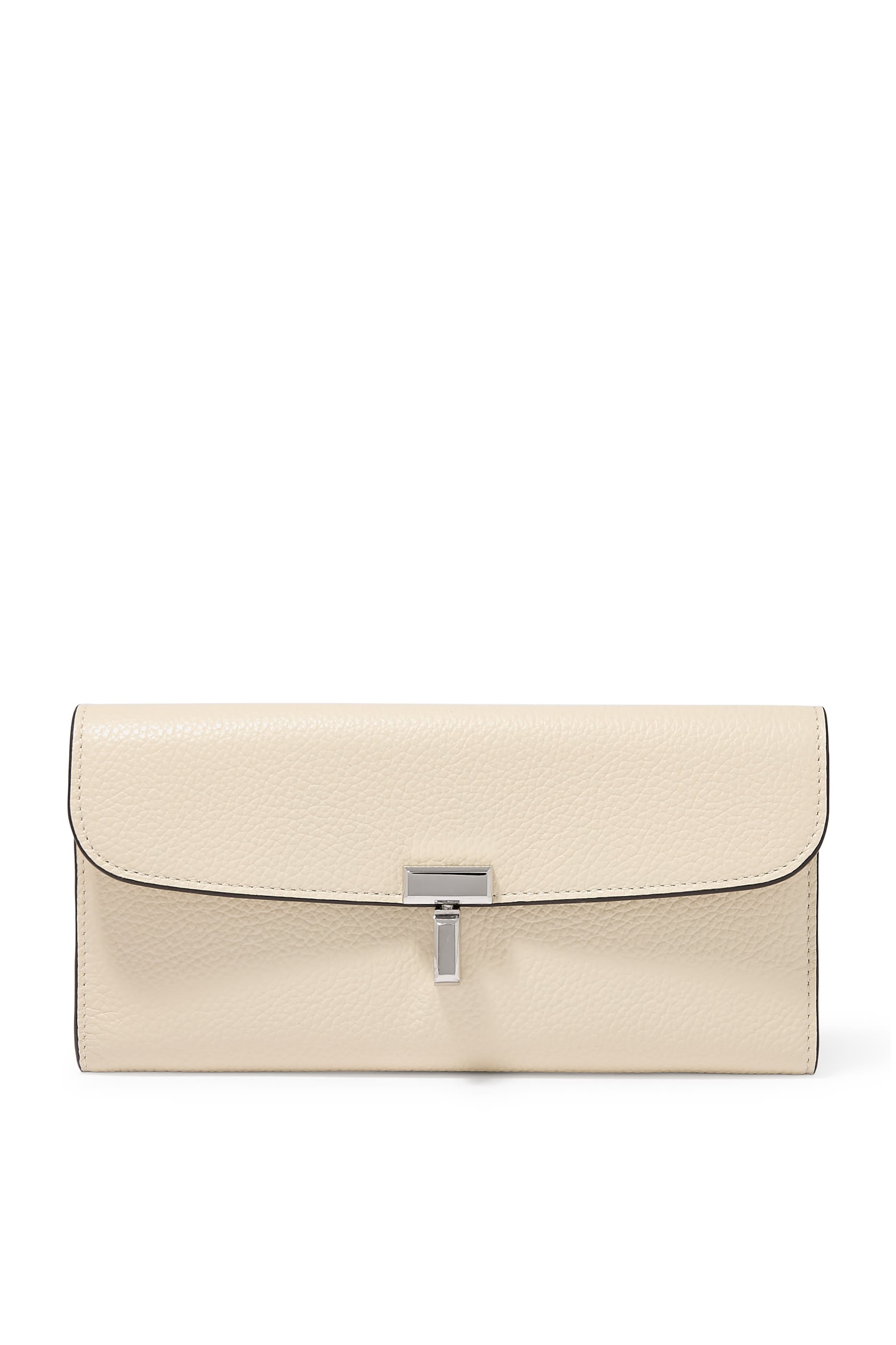  T-Lock Grained-Leather Wallet