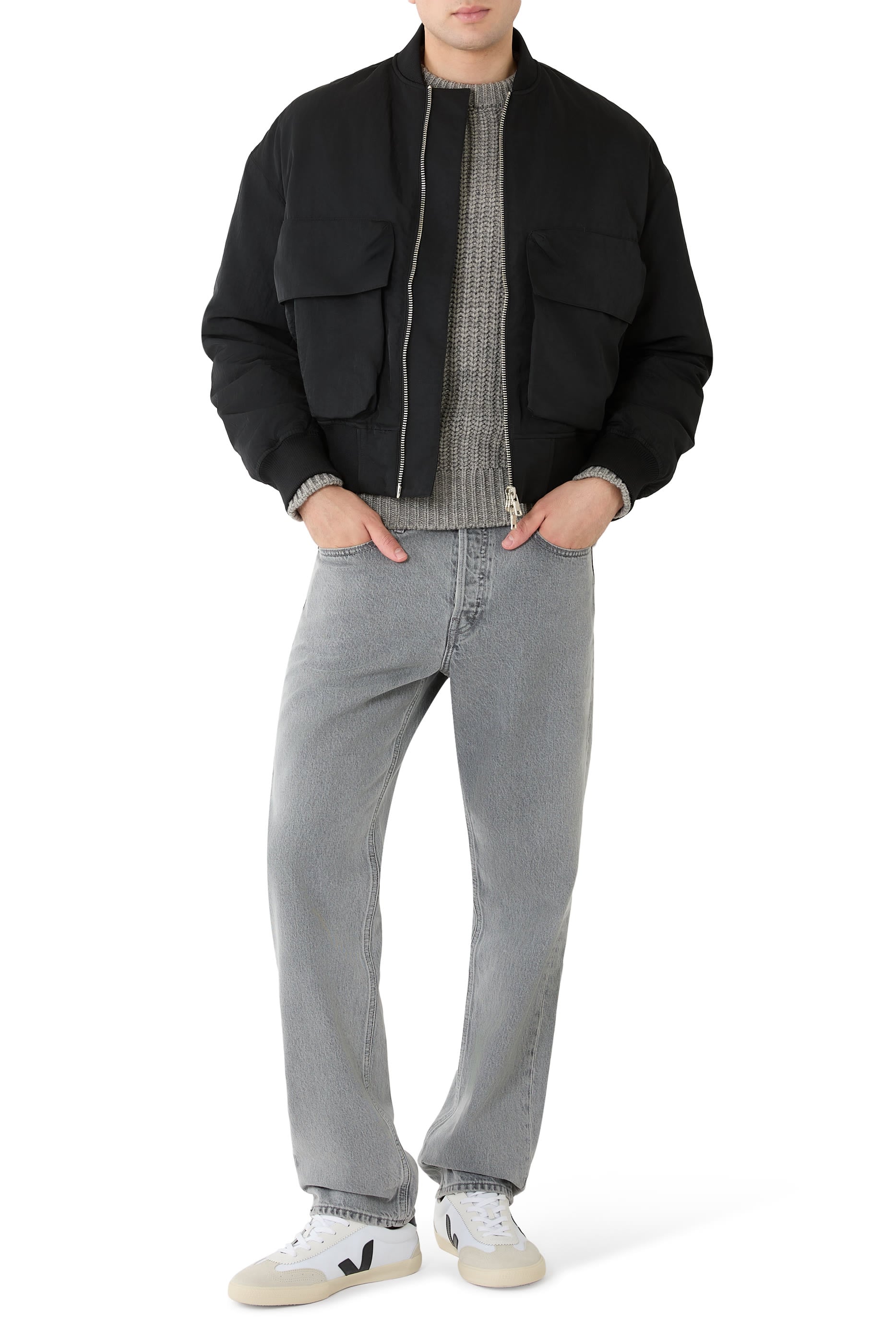 Silky Nylon Bomber