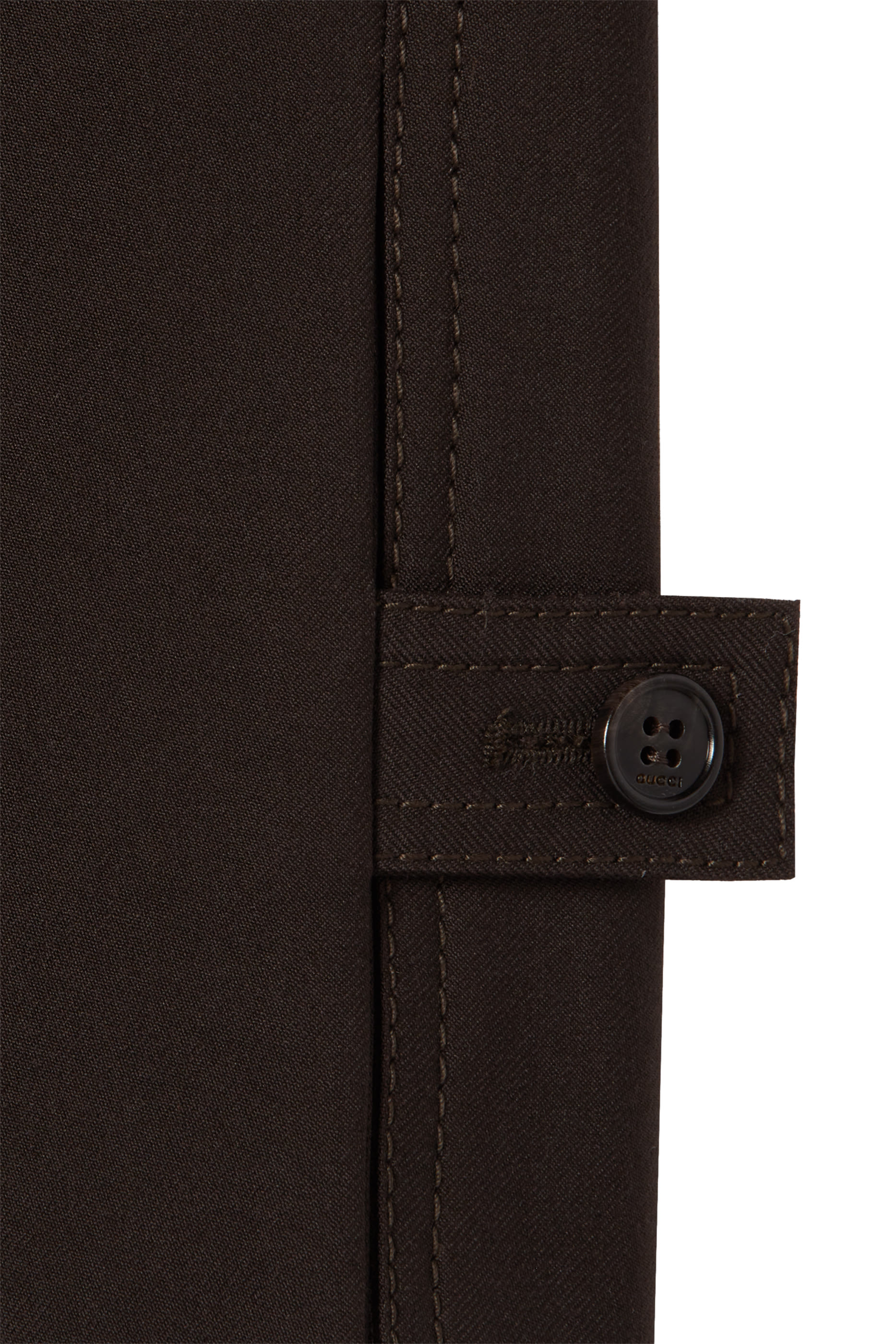 Logo Wool Gabardine Pants