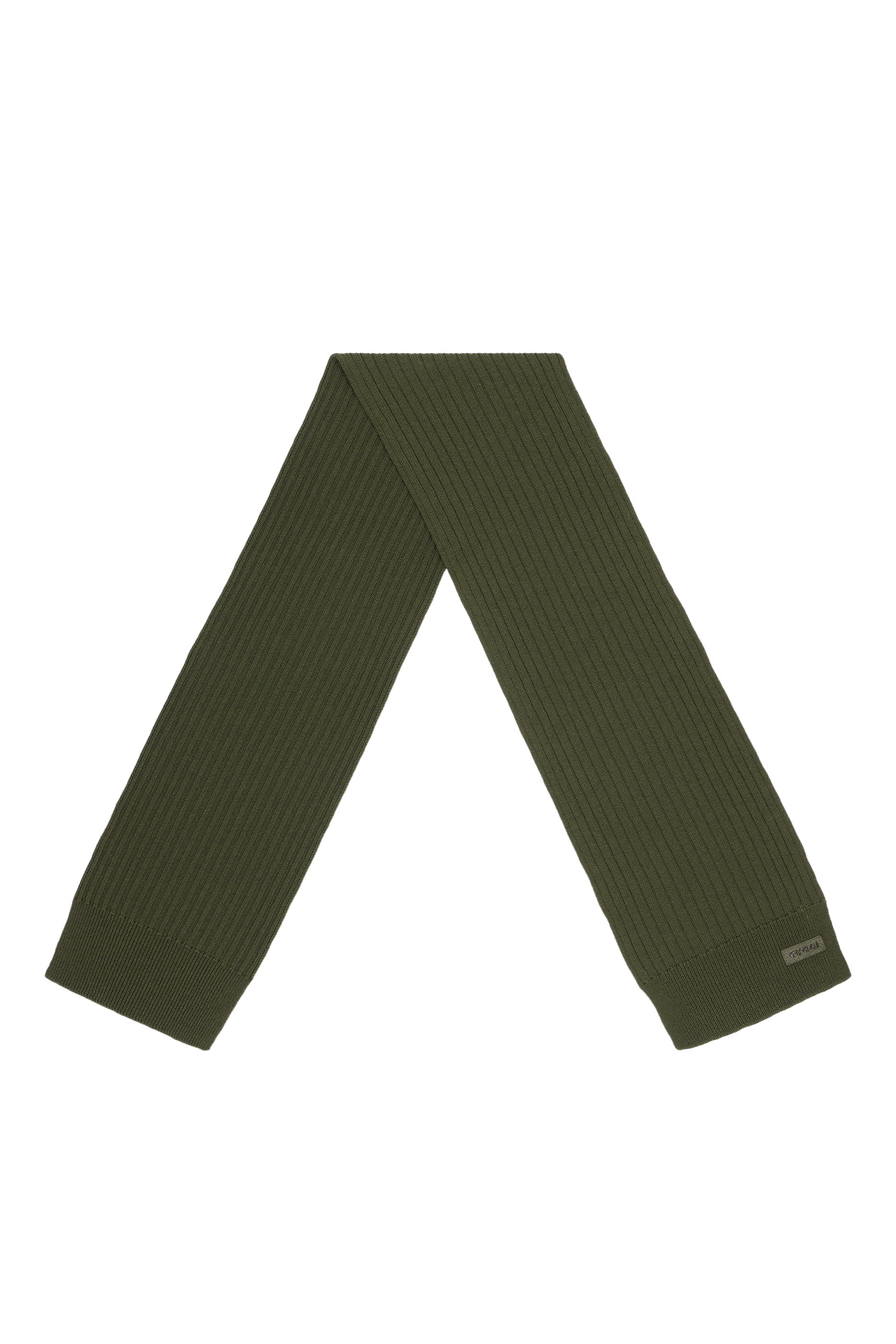 Knit Wool Scarf with Logo 
