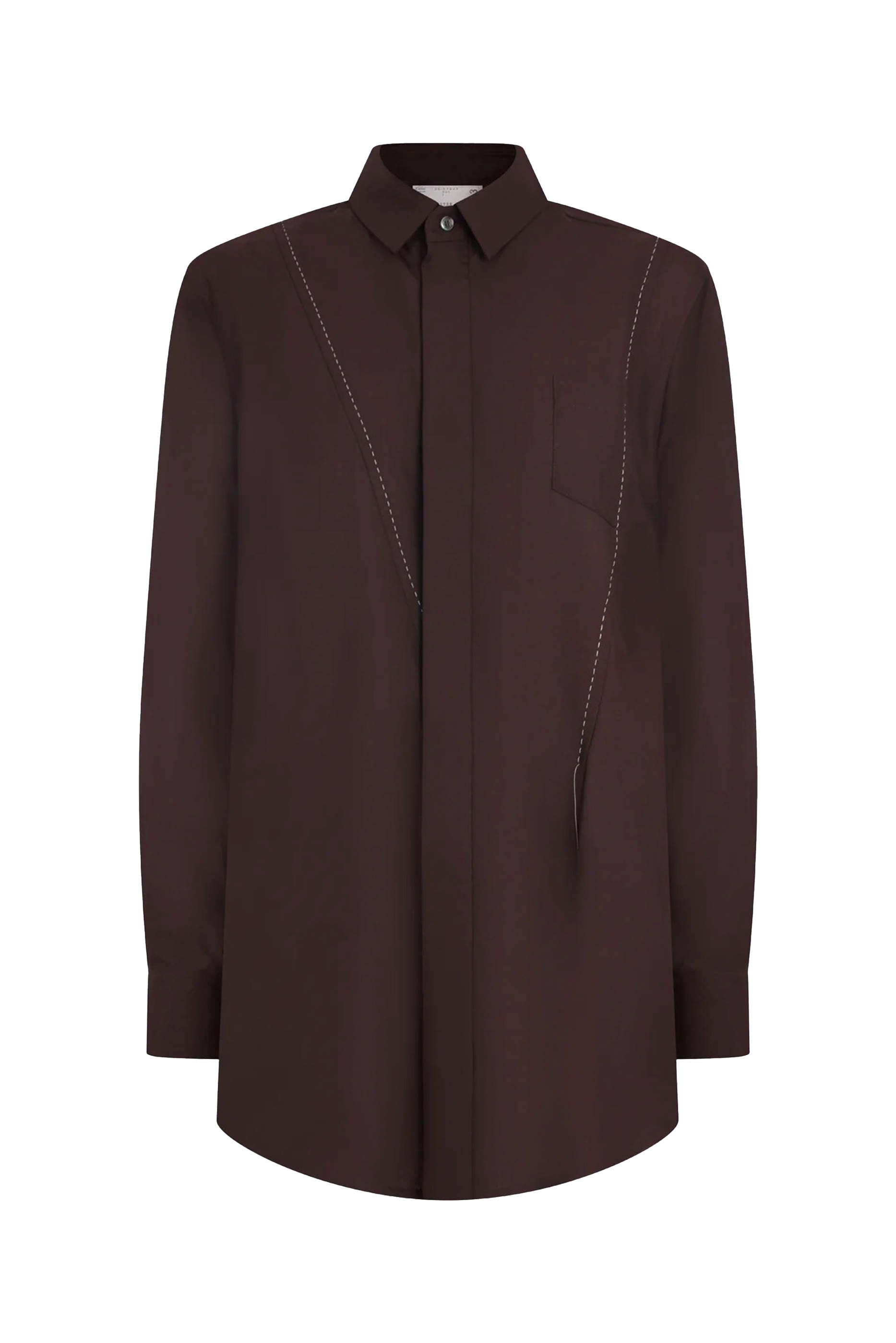 Suiting Fabric Button-Up Shirt