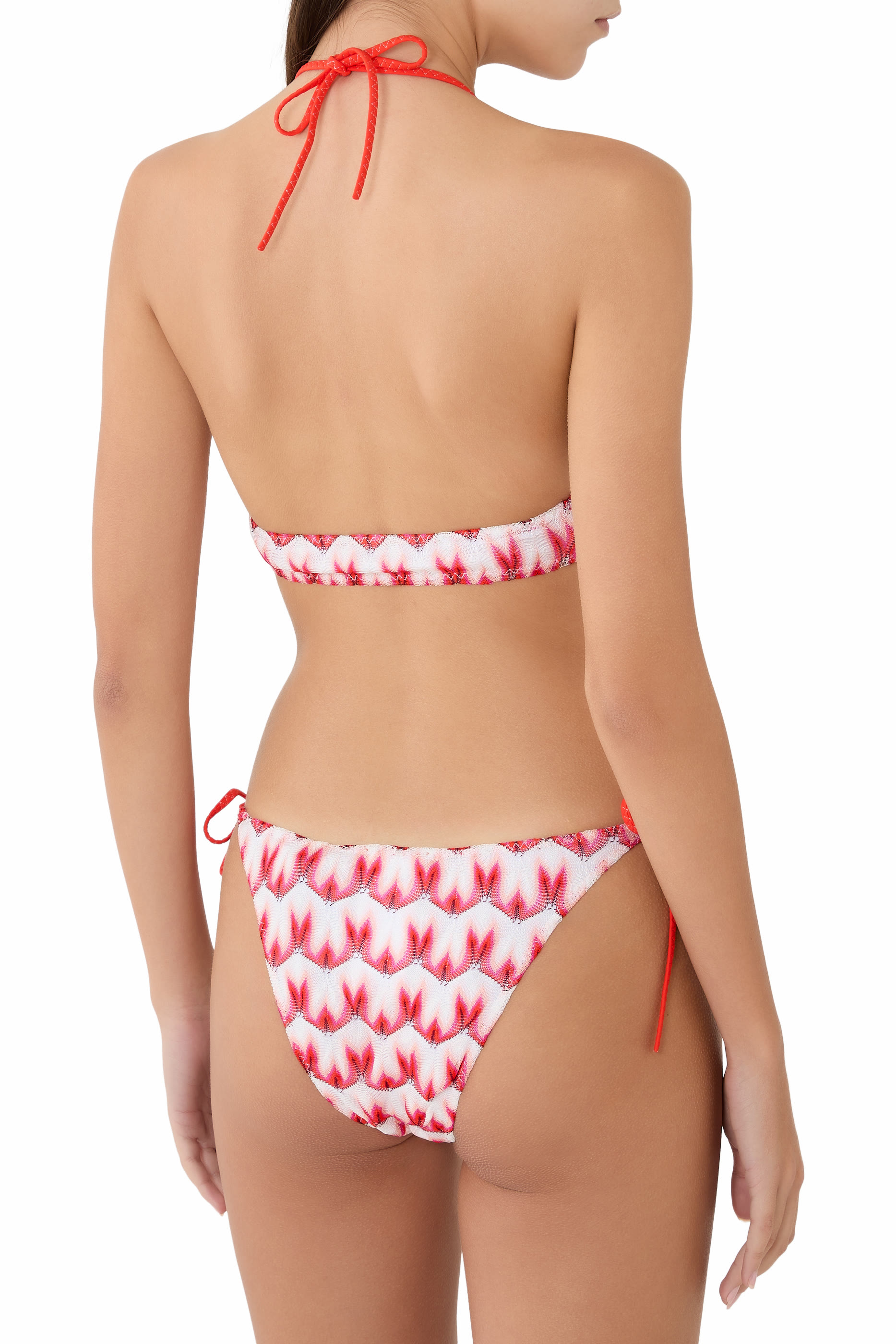 Mare Raschel Floral Lace Triangle Bikini Set