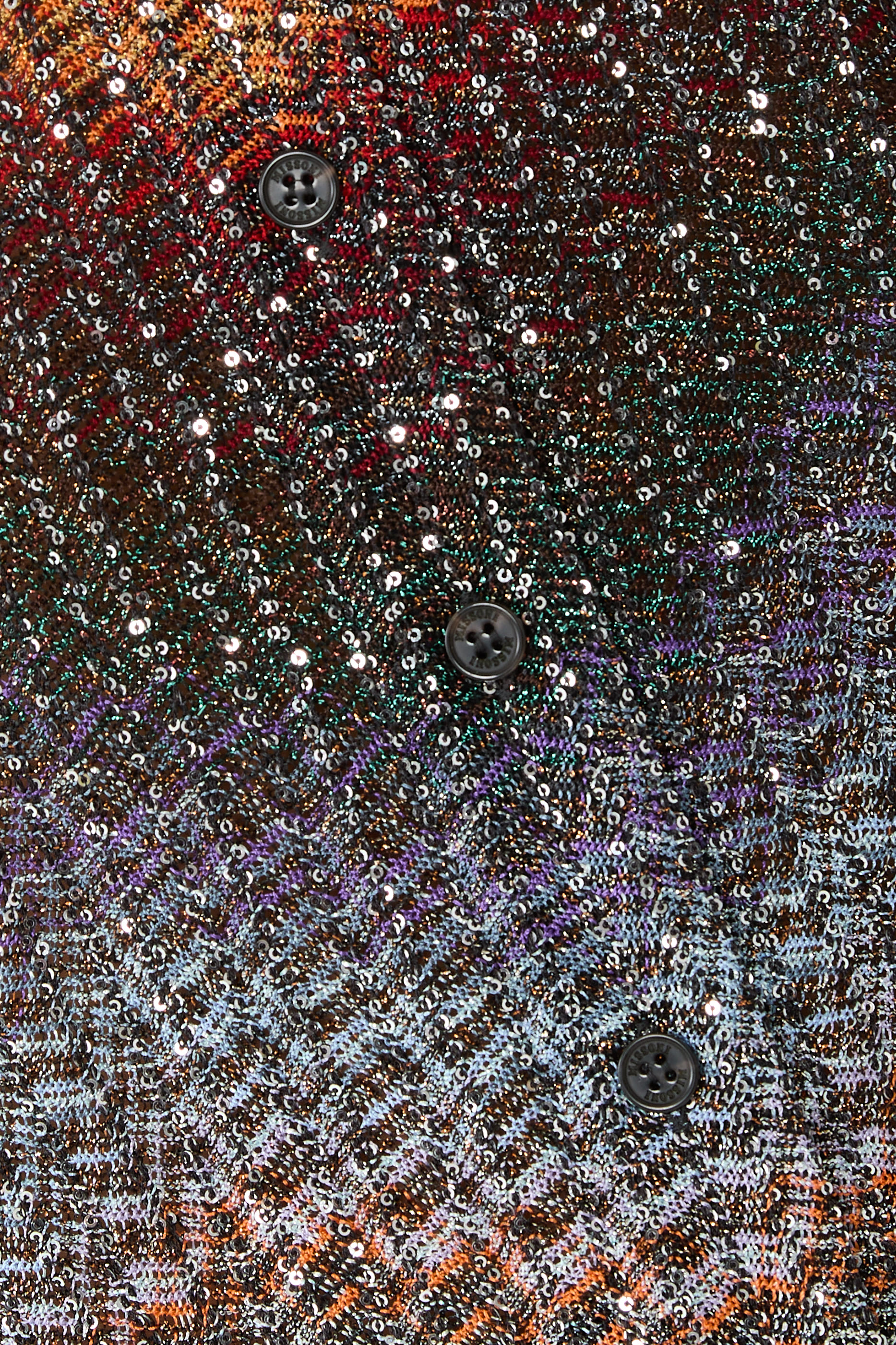 Mixed Viscose Lamé Sequin Emebellished Shirt 