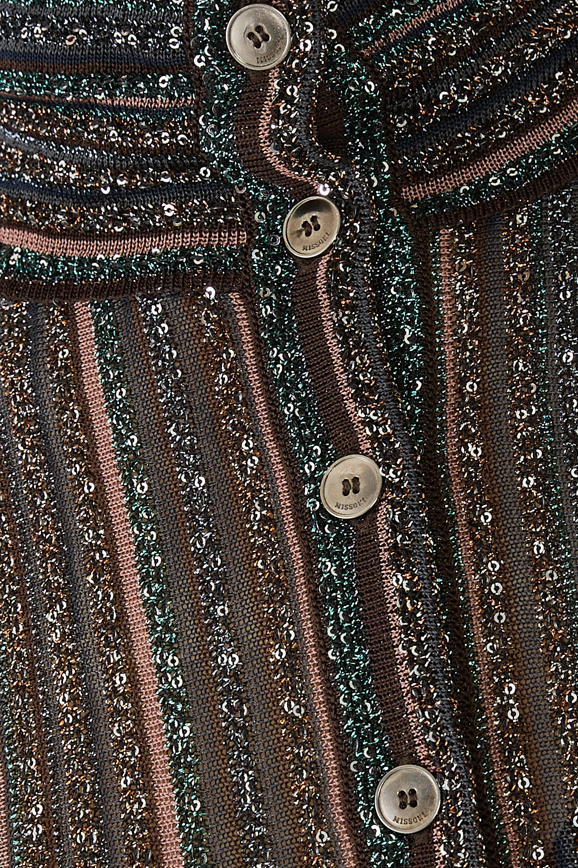 Ribbed Viscose Lamé Kaftan With Wide Sleeves