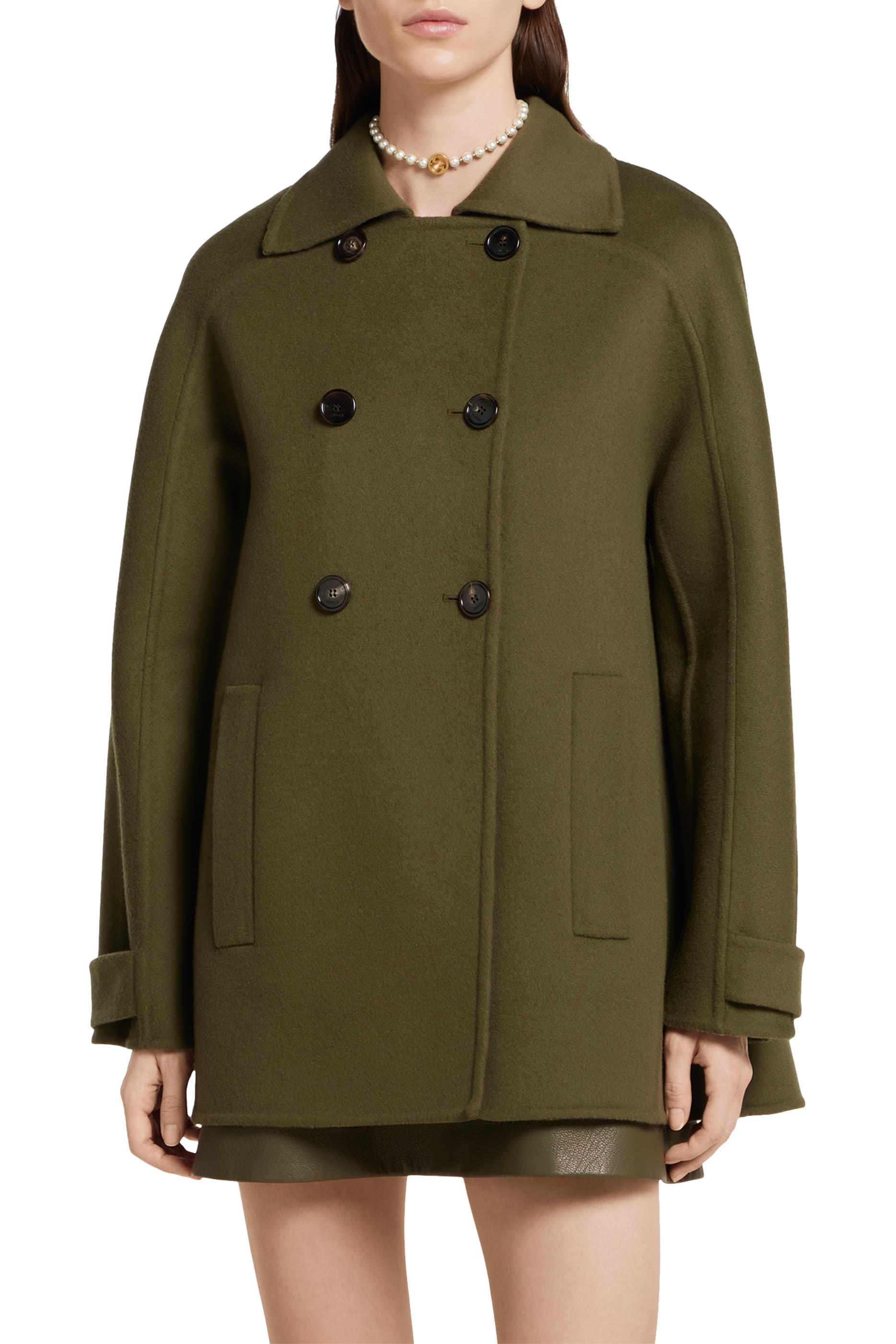 Wool Double-Breasted Coat
