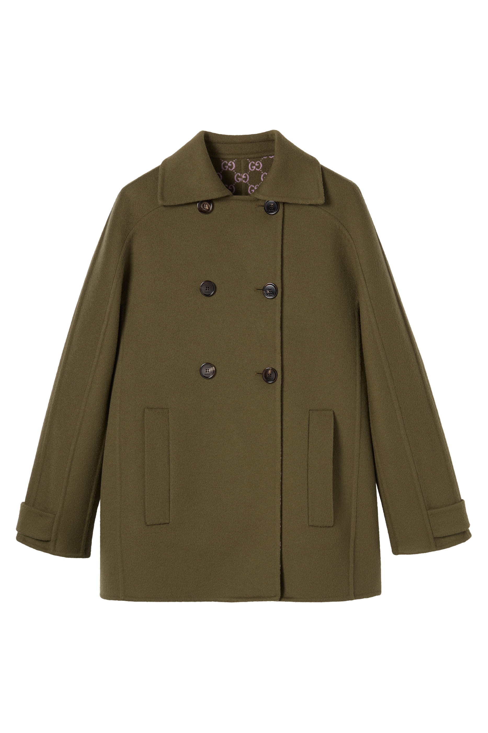 Wool Double-Breasted Coat