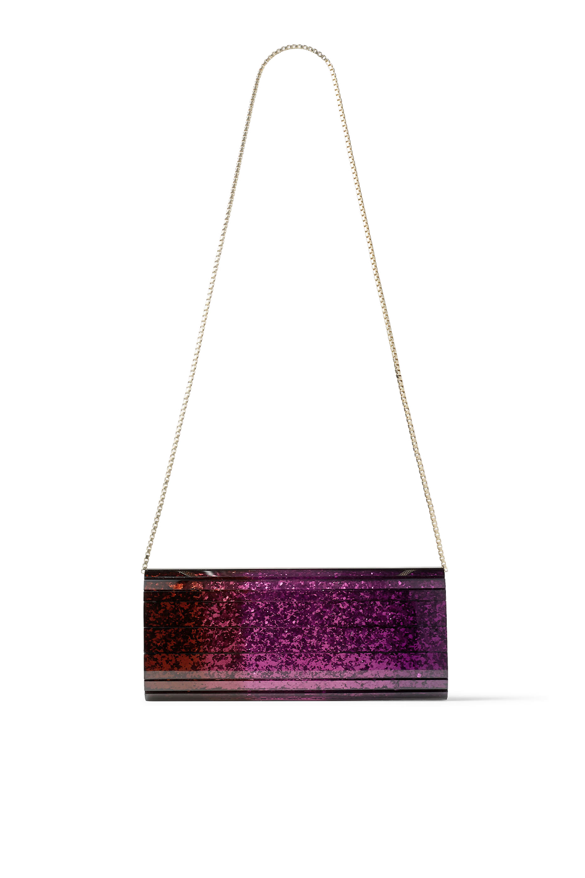 Sweetie Dégradé Glitter Plexi Clutch