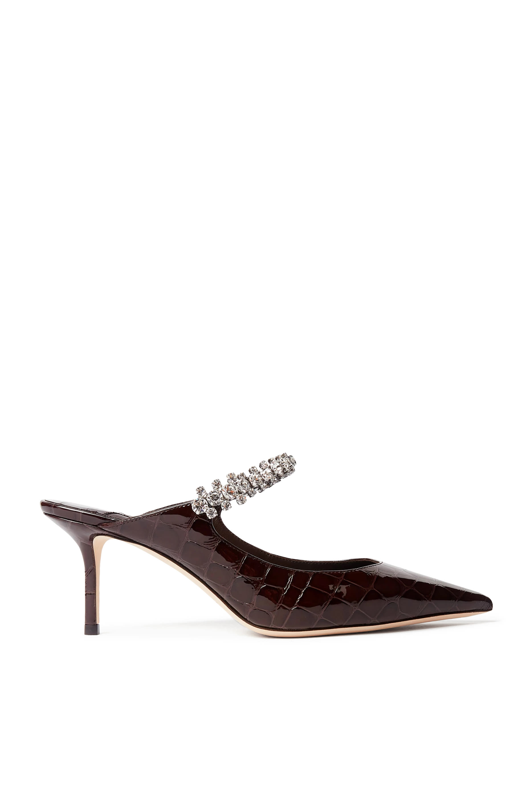 Bing 65 Croc-Printed Leather Mules