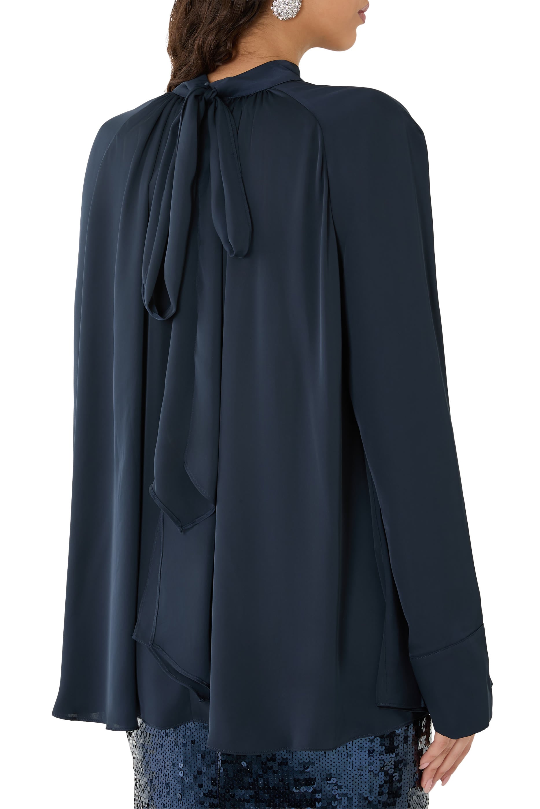 Satin Bow Shirt