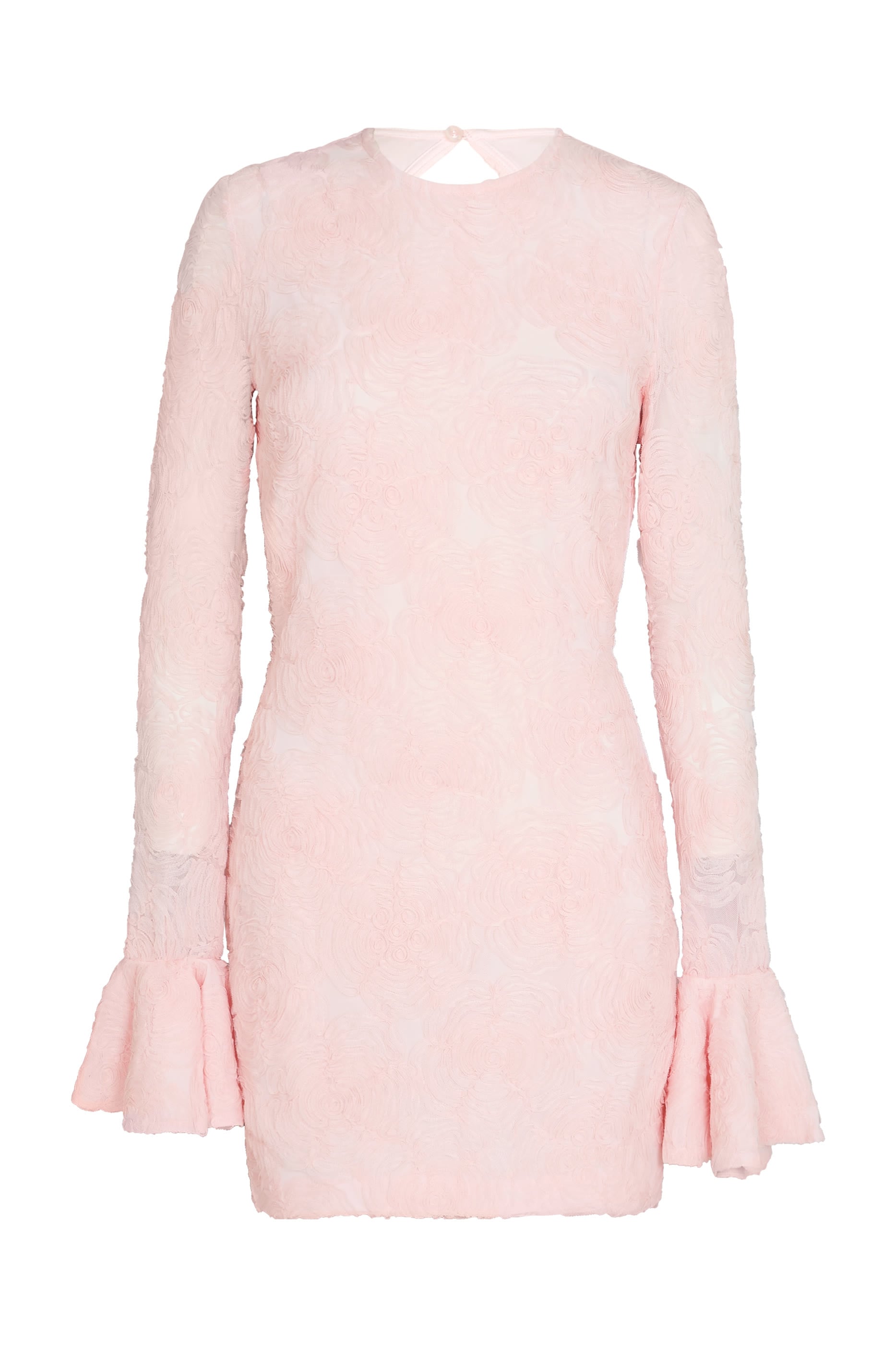 Floral Lace Long Sleeves Mini Dress