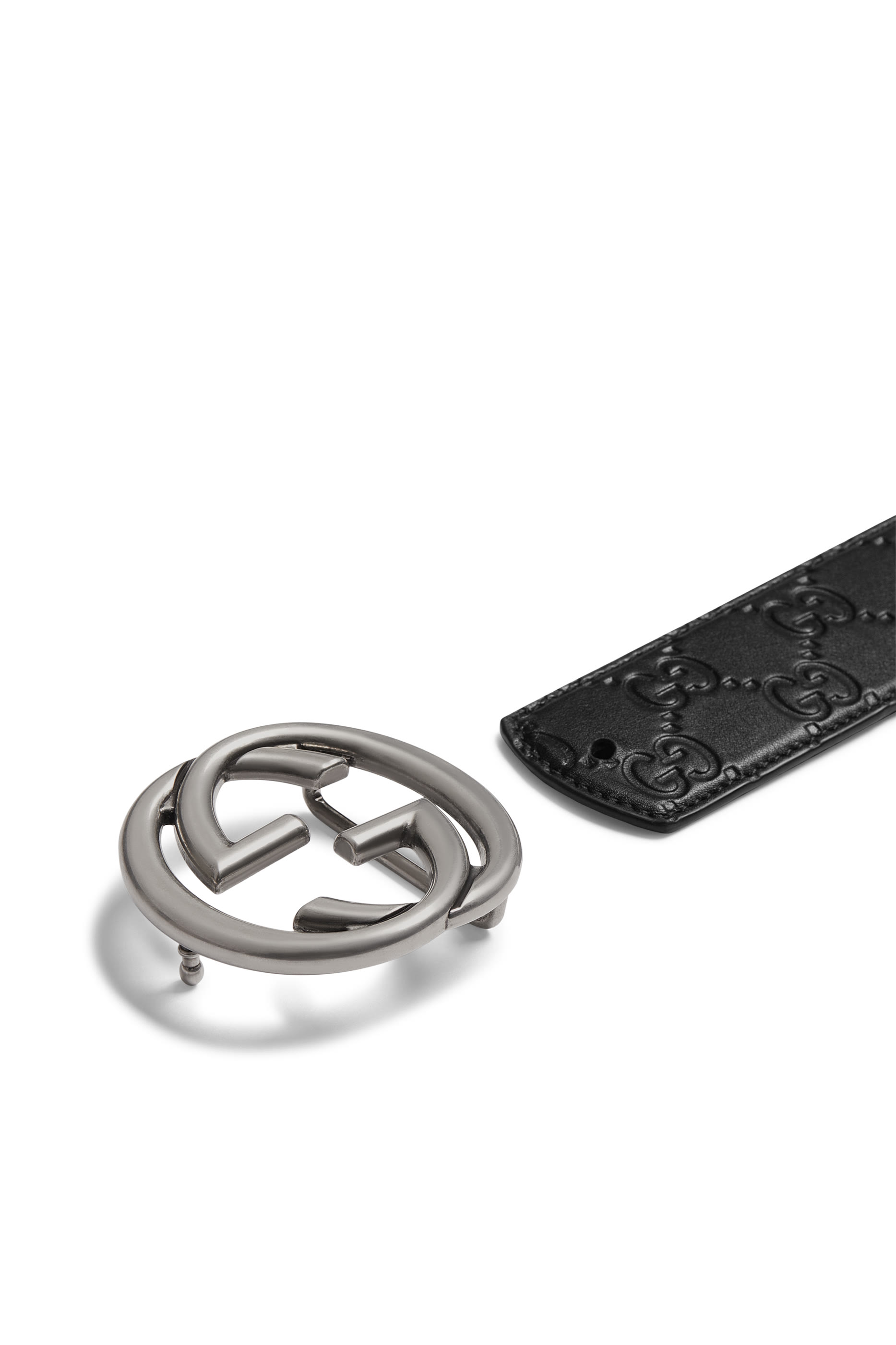 Reversible Belt with Interlocking G Buckle 