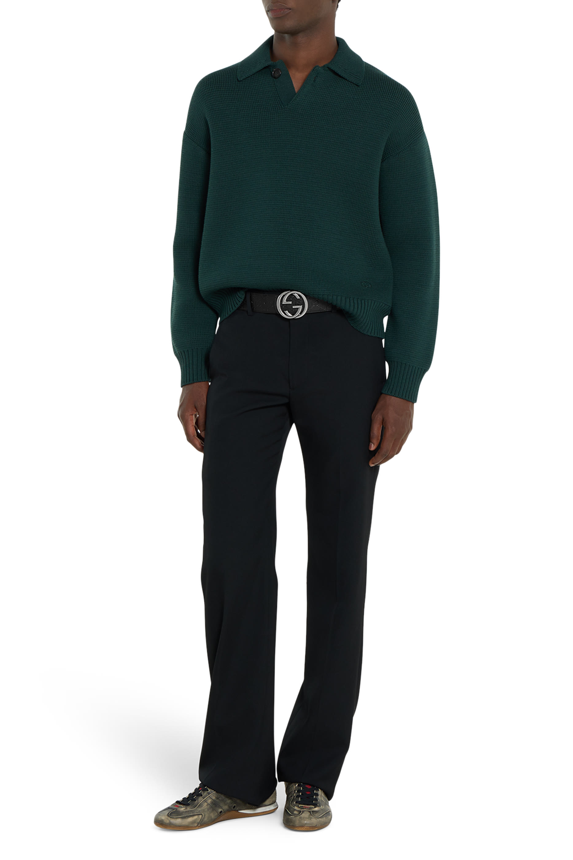 Reversible Belt with Interlocking G Buckle 