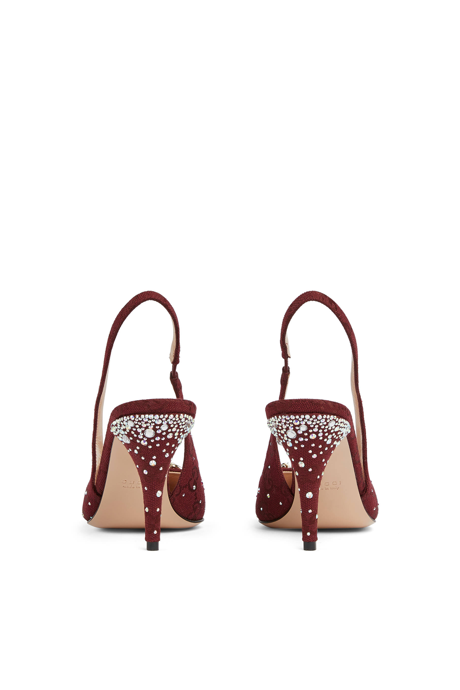 Crystal Horsebit 85 Slingback Pumps