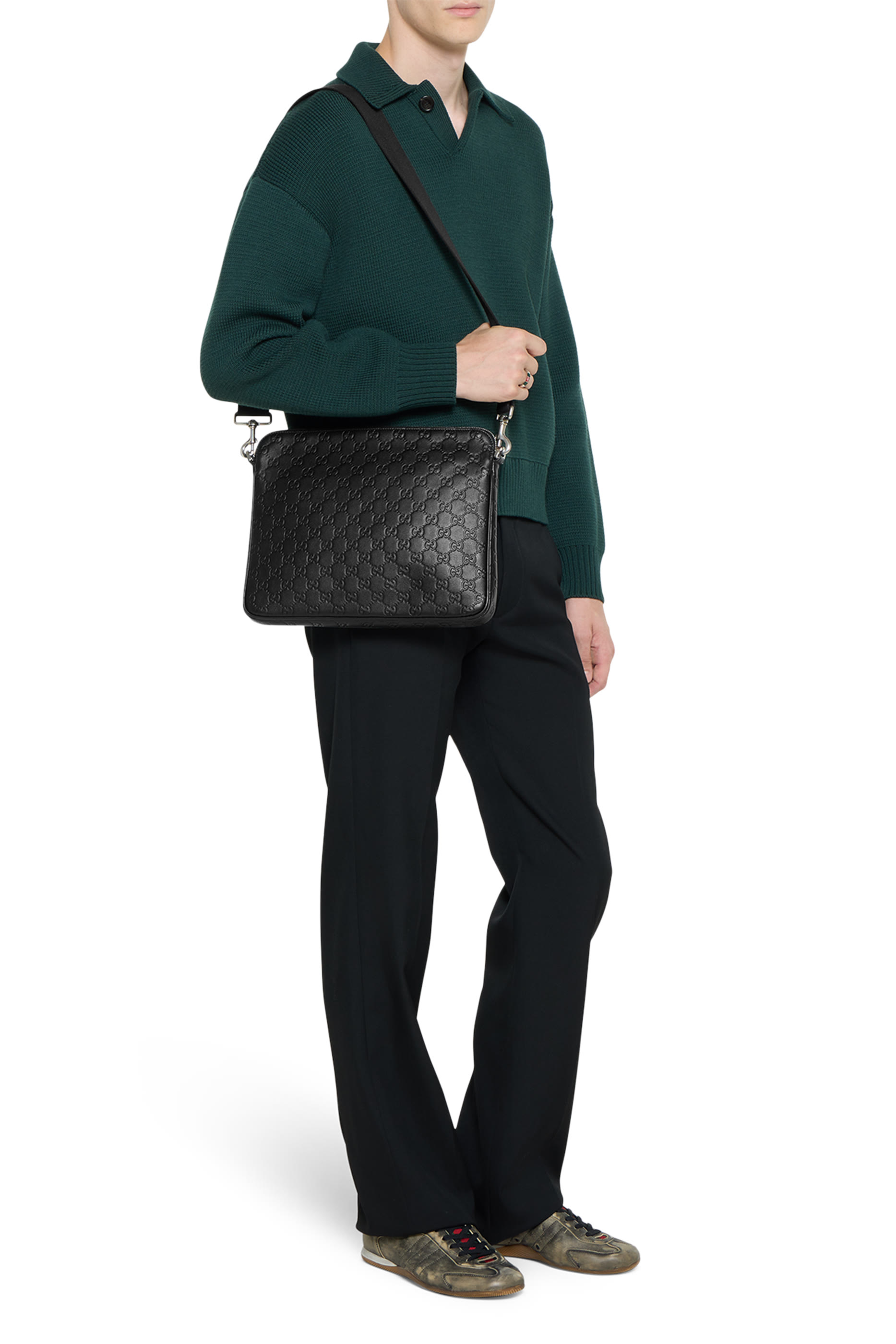 GG Emblem Crossbody Bag