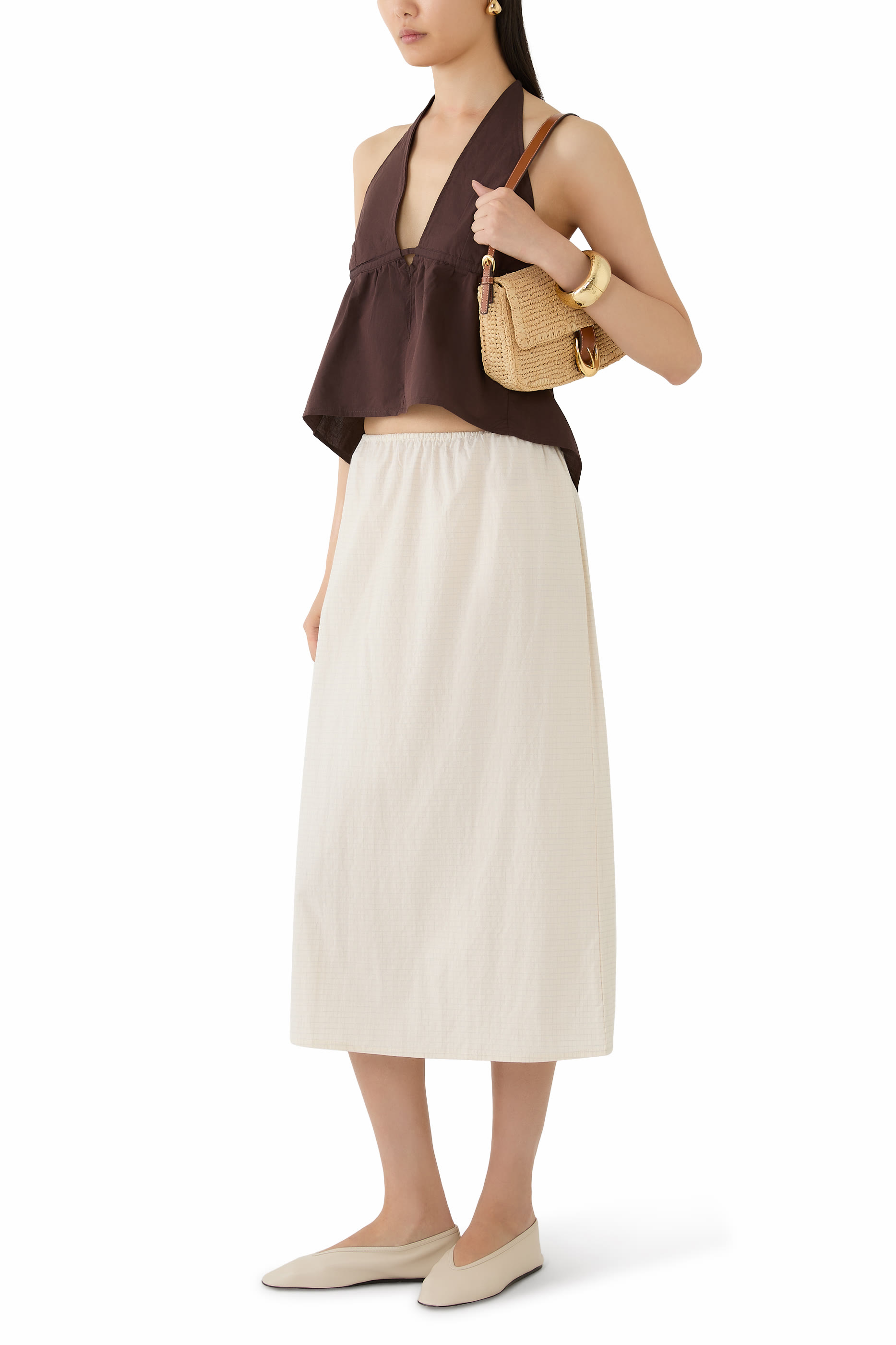 Button Halter Top