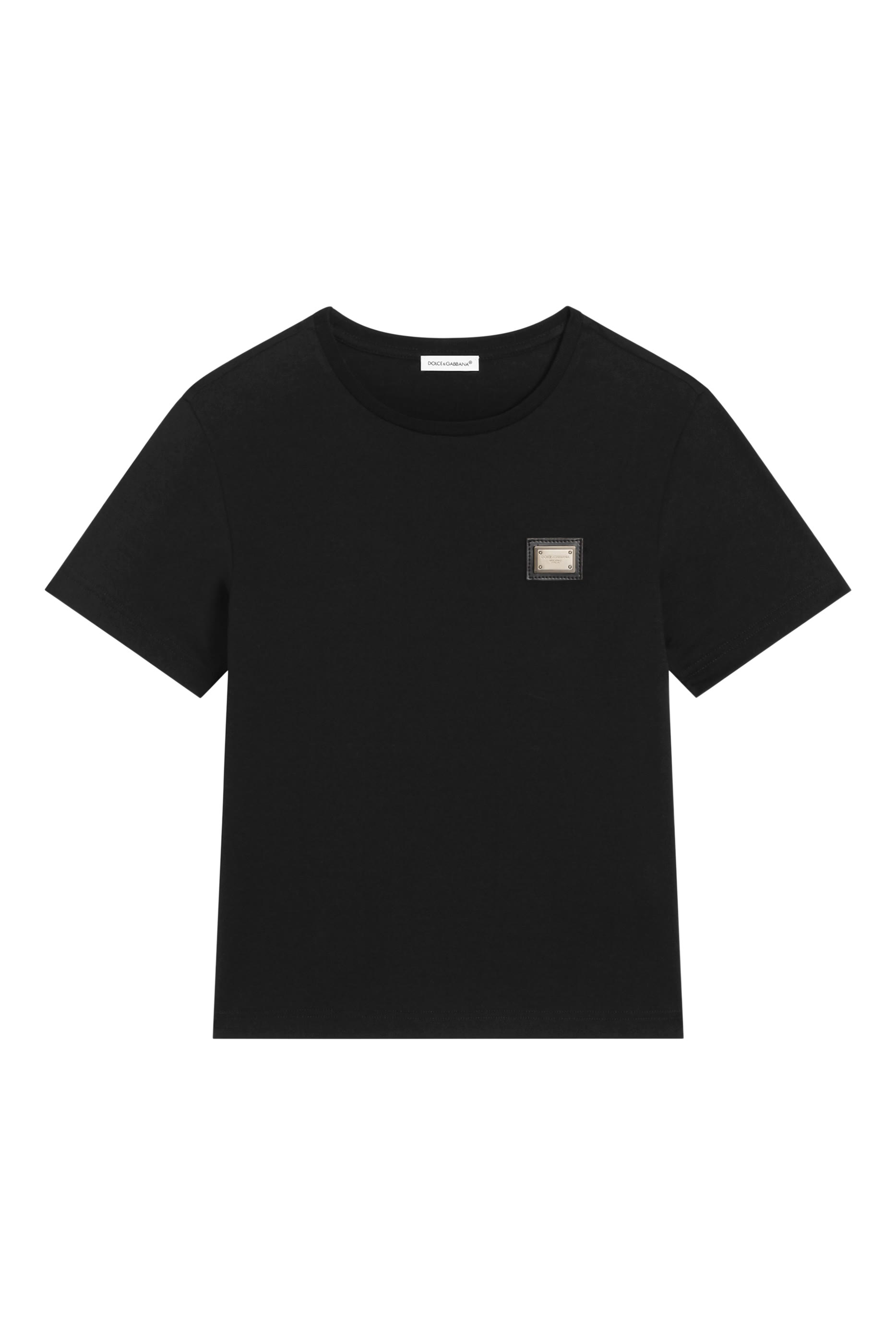 Kids Oversized Jersey T-Shirt with Logo Plaque