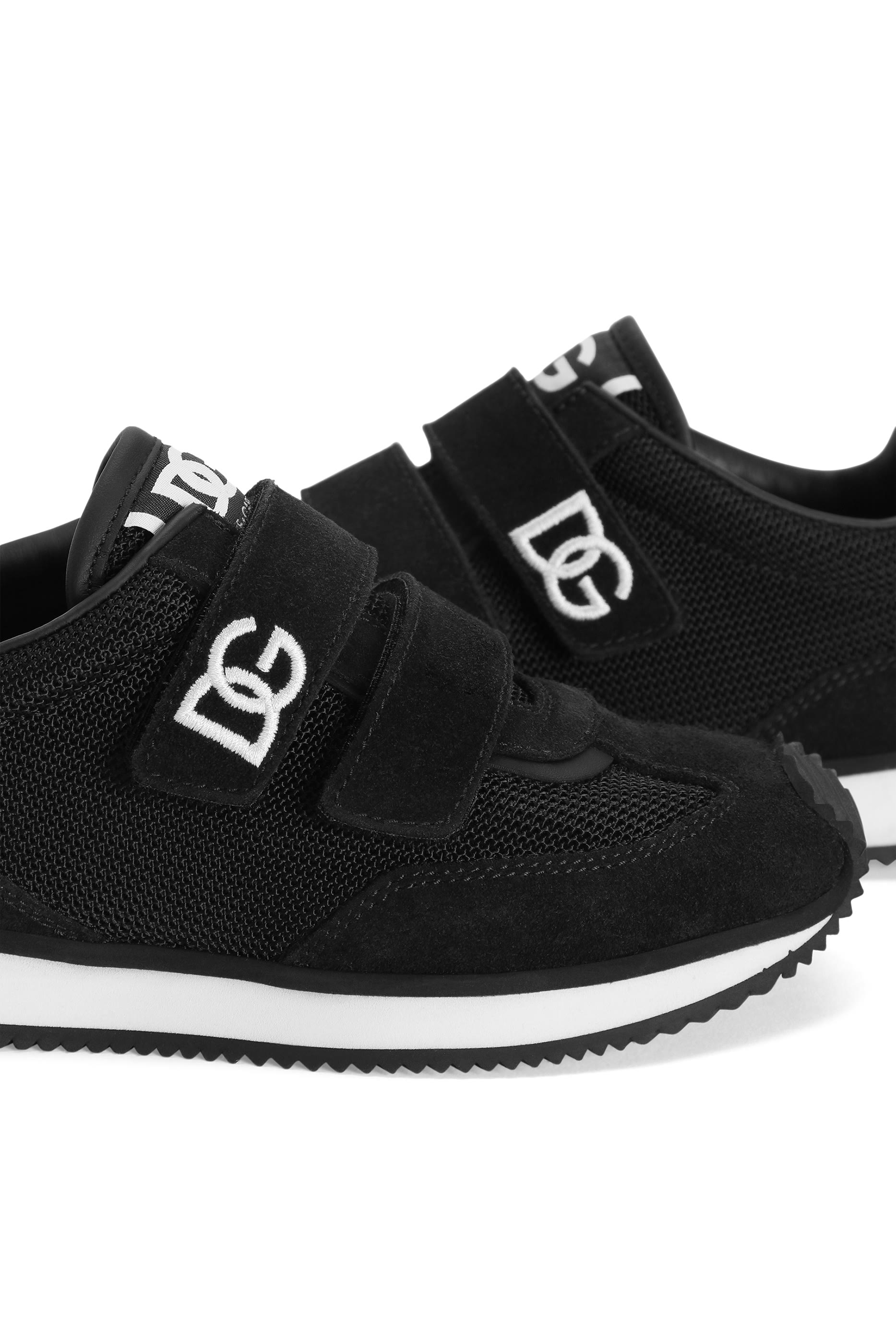 Kids DG Suede-Trimmed Sneakers 