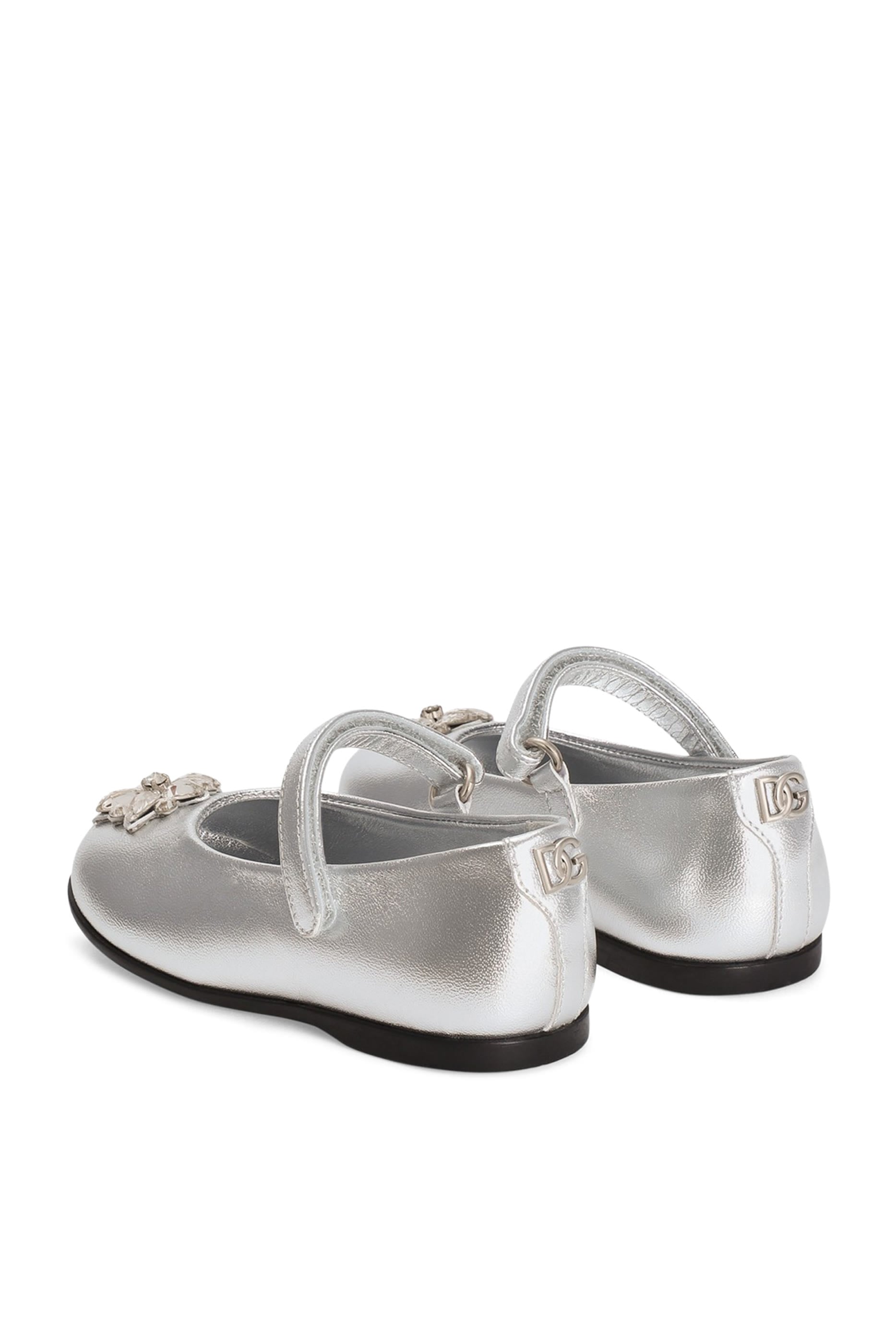 Kids Patent Leather Ballet Flats with Heels