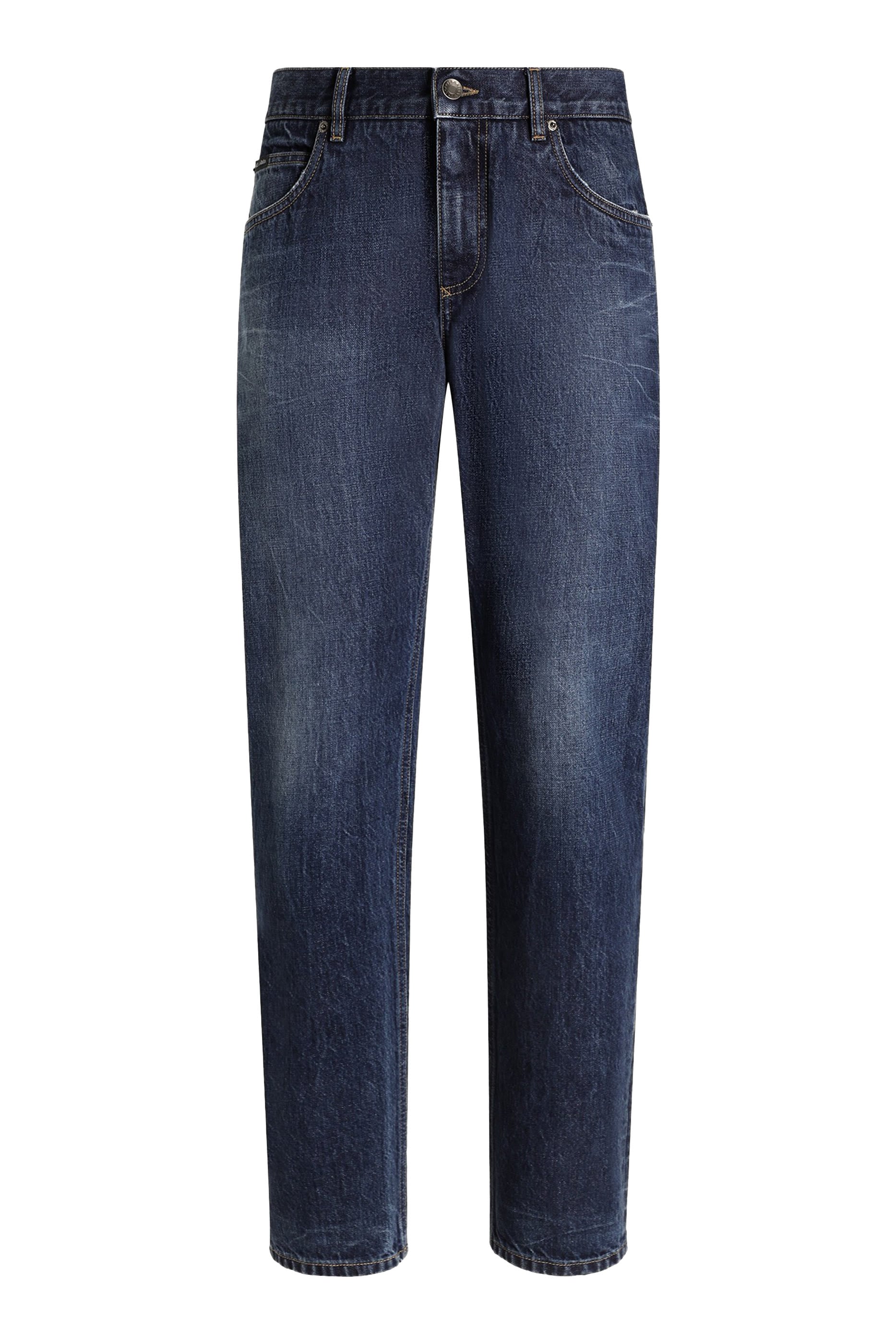 DG Logo Relaxed-Fit Denim Trousers