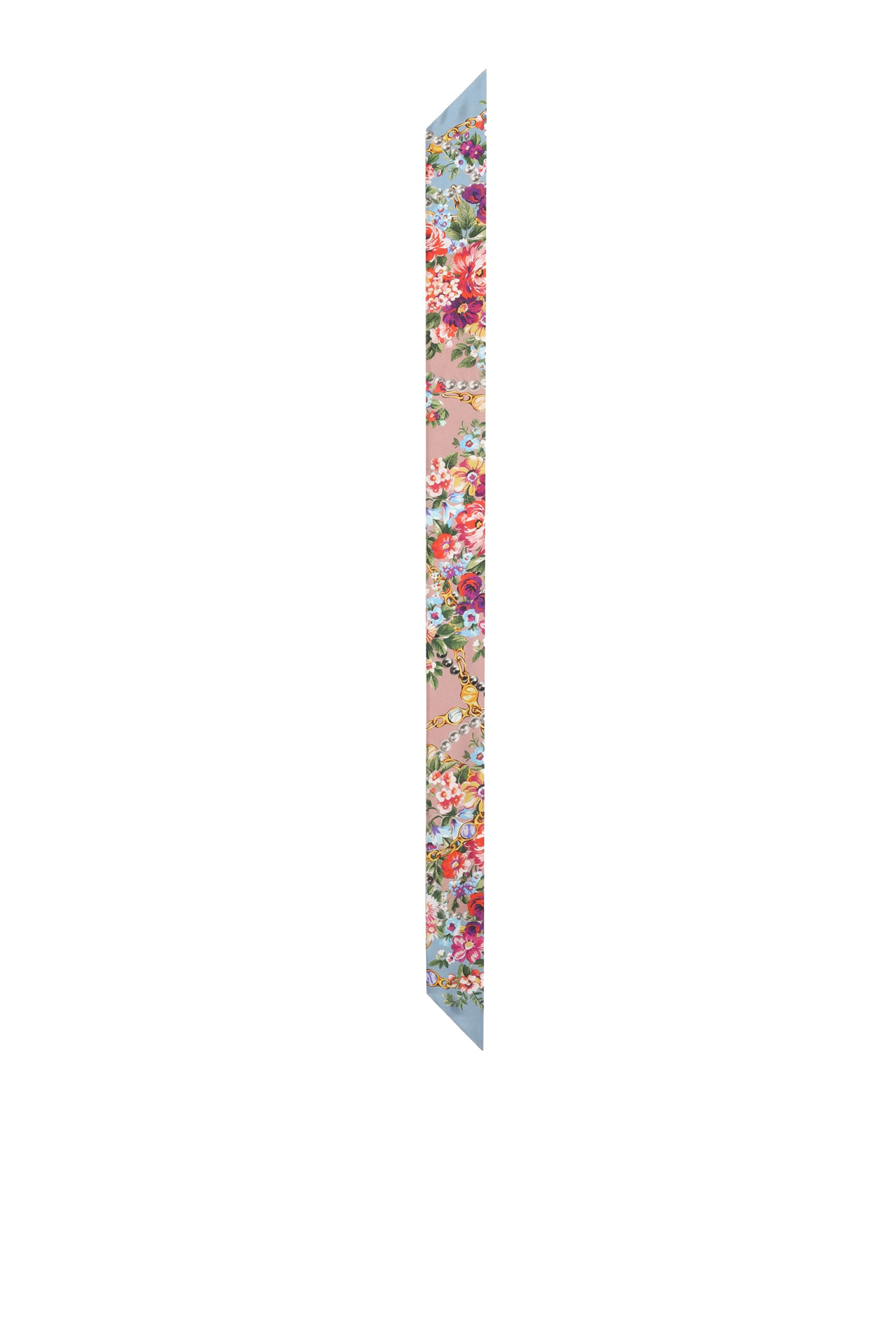 Small Floral-Print Silk Twill Bandeau