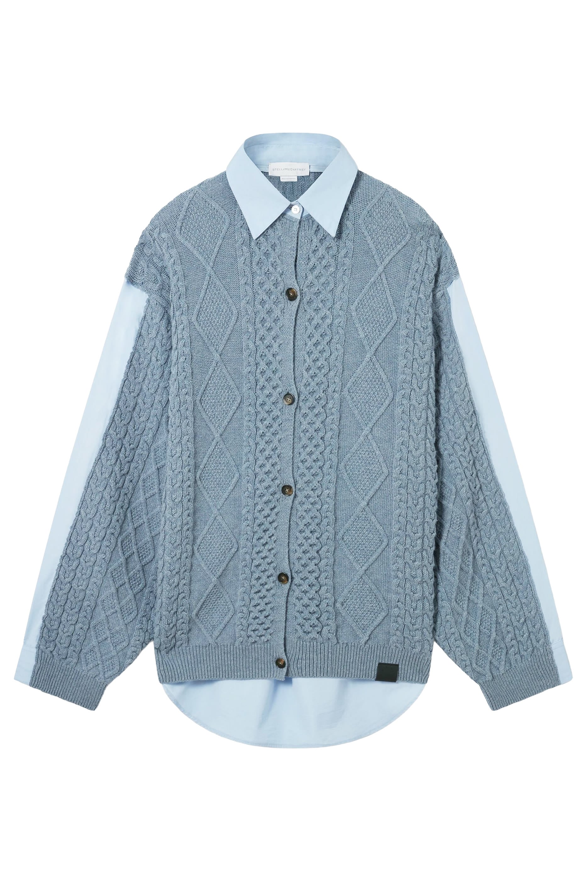 Hybrid Knit Shirt Cardigan