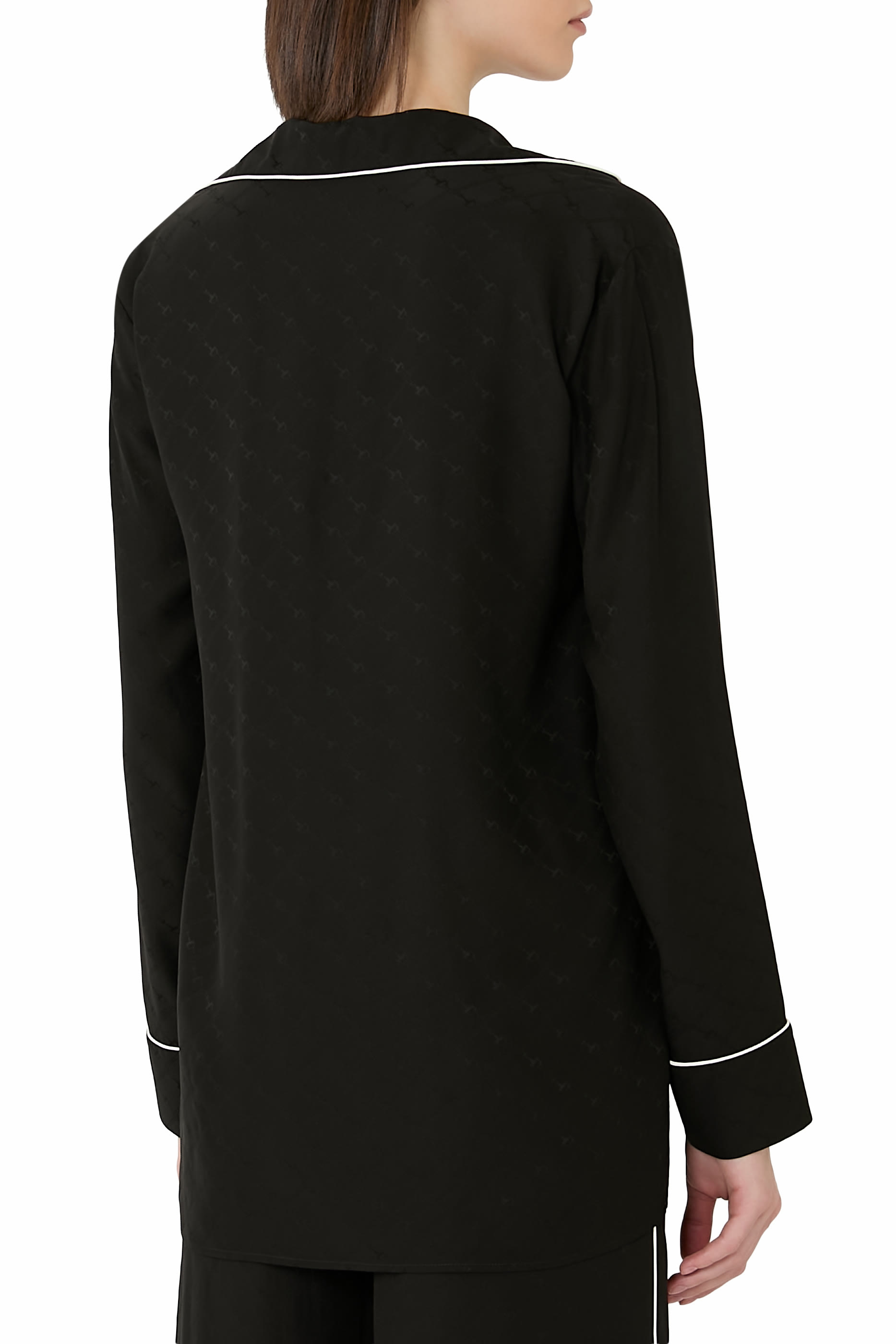 Horsebit Silk Jacquard T-Shirt