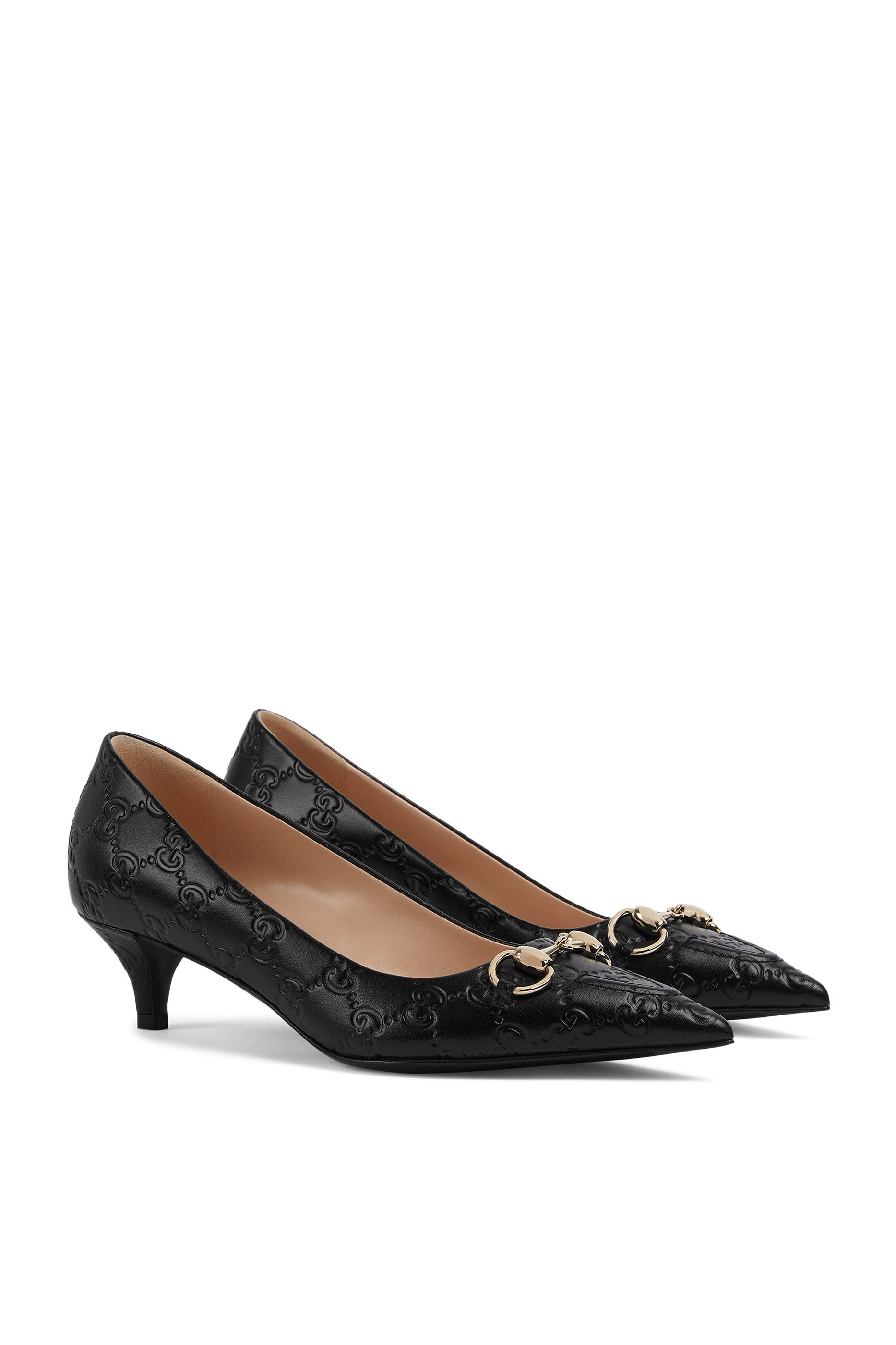 GG Logo 45 Horsebit Pumps