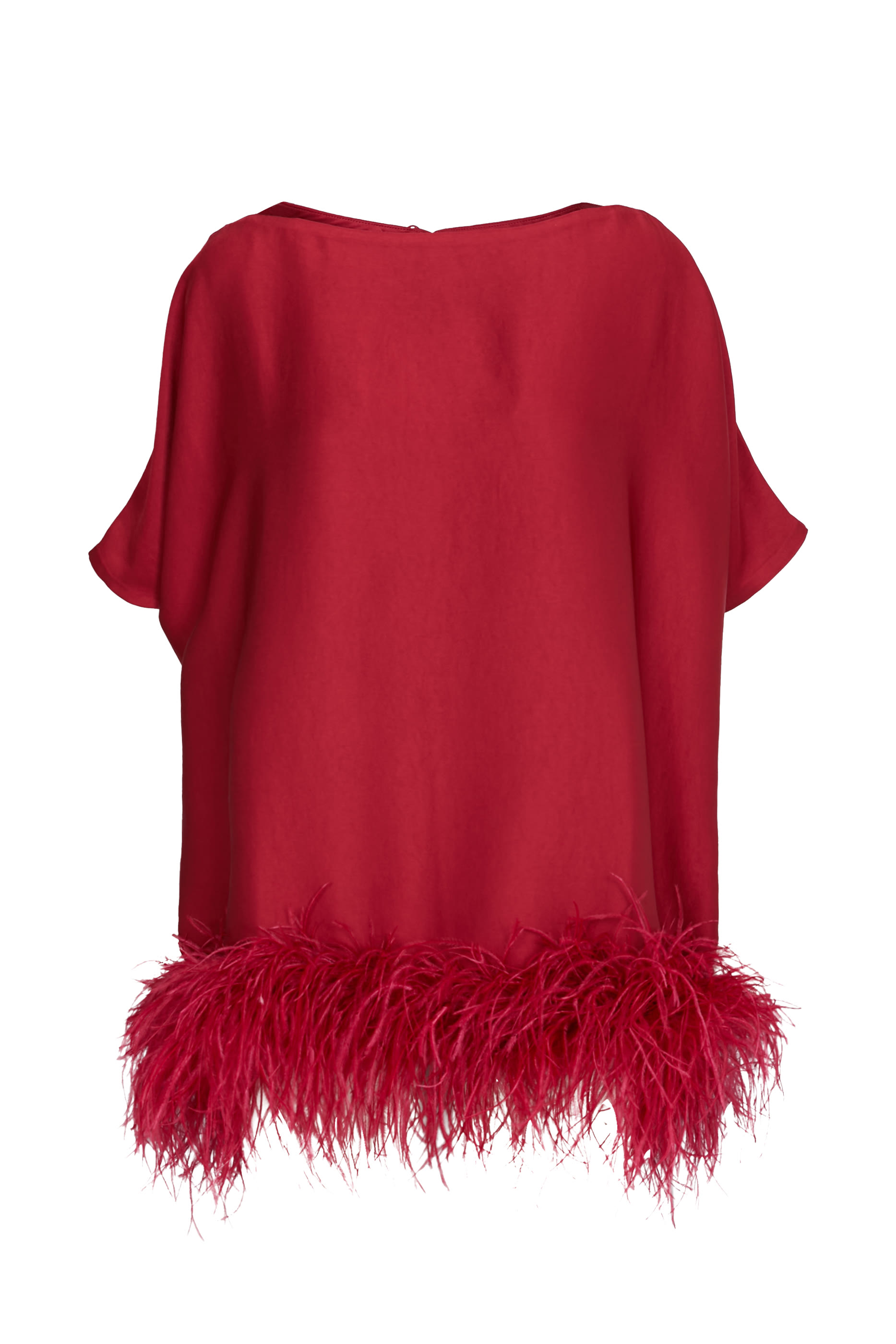 Viscose Top with Feathers 