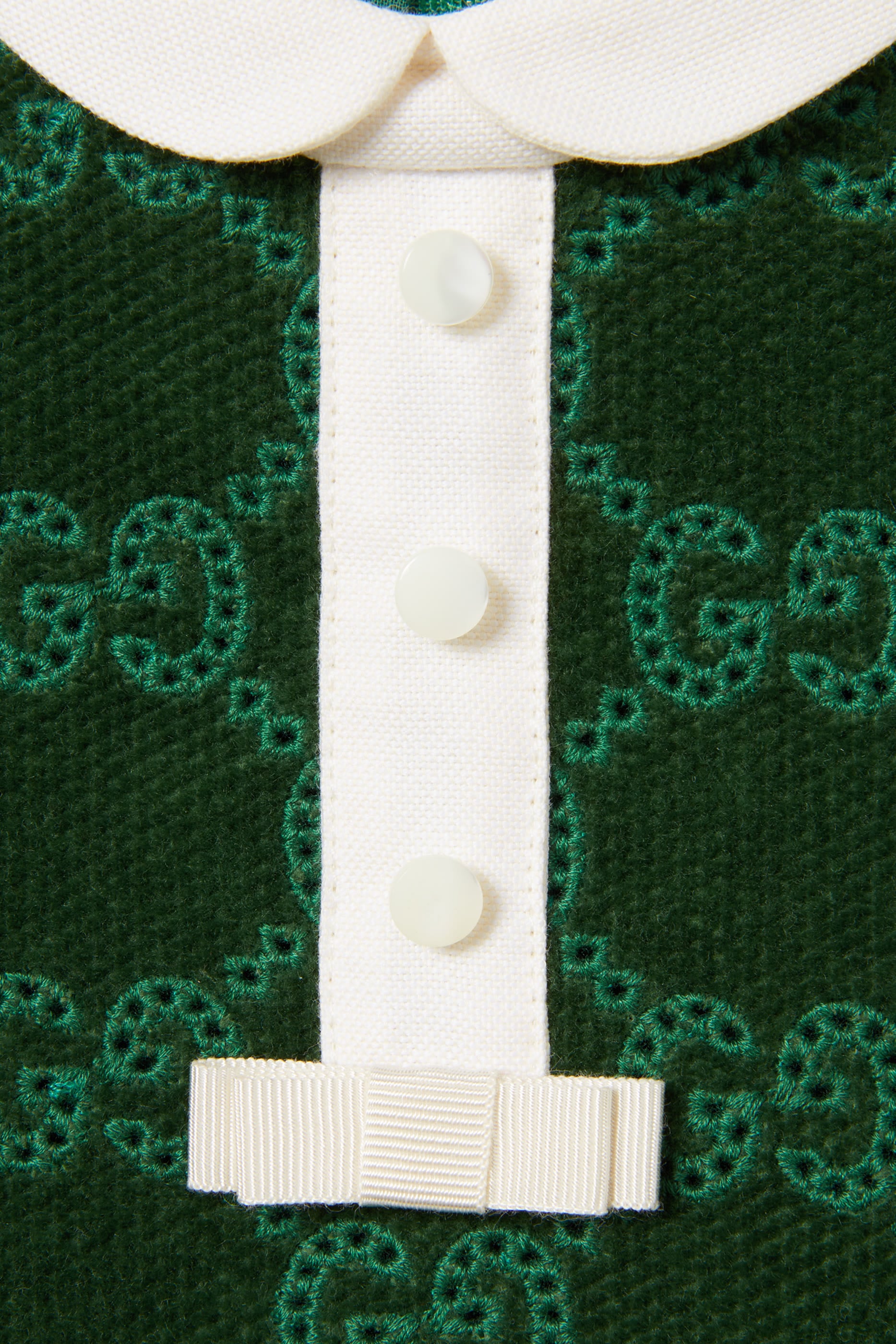 Kids GG Cotton Velvet Dress