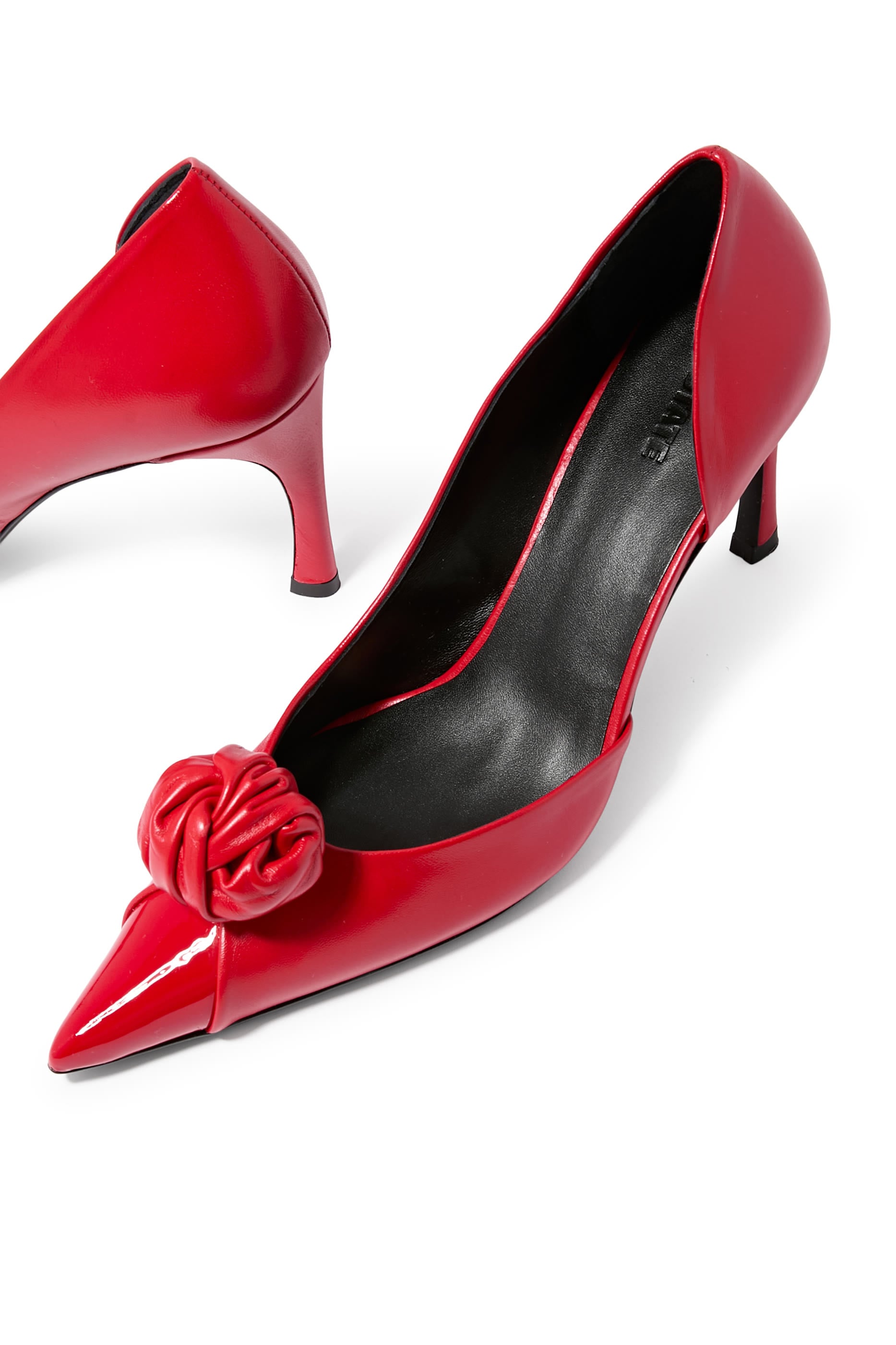 Knot Leather Pumps