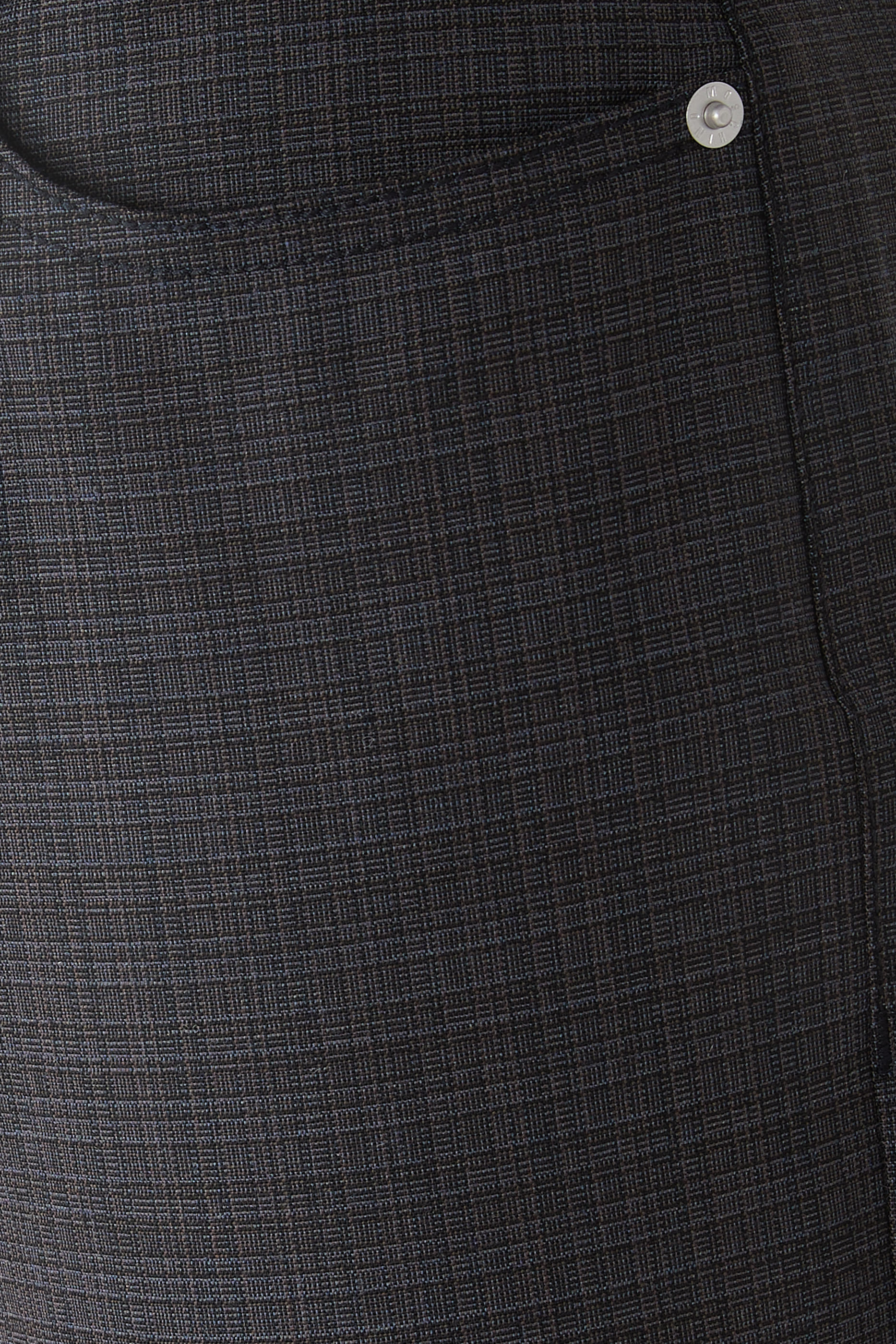 Wool Check Trousers 