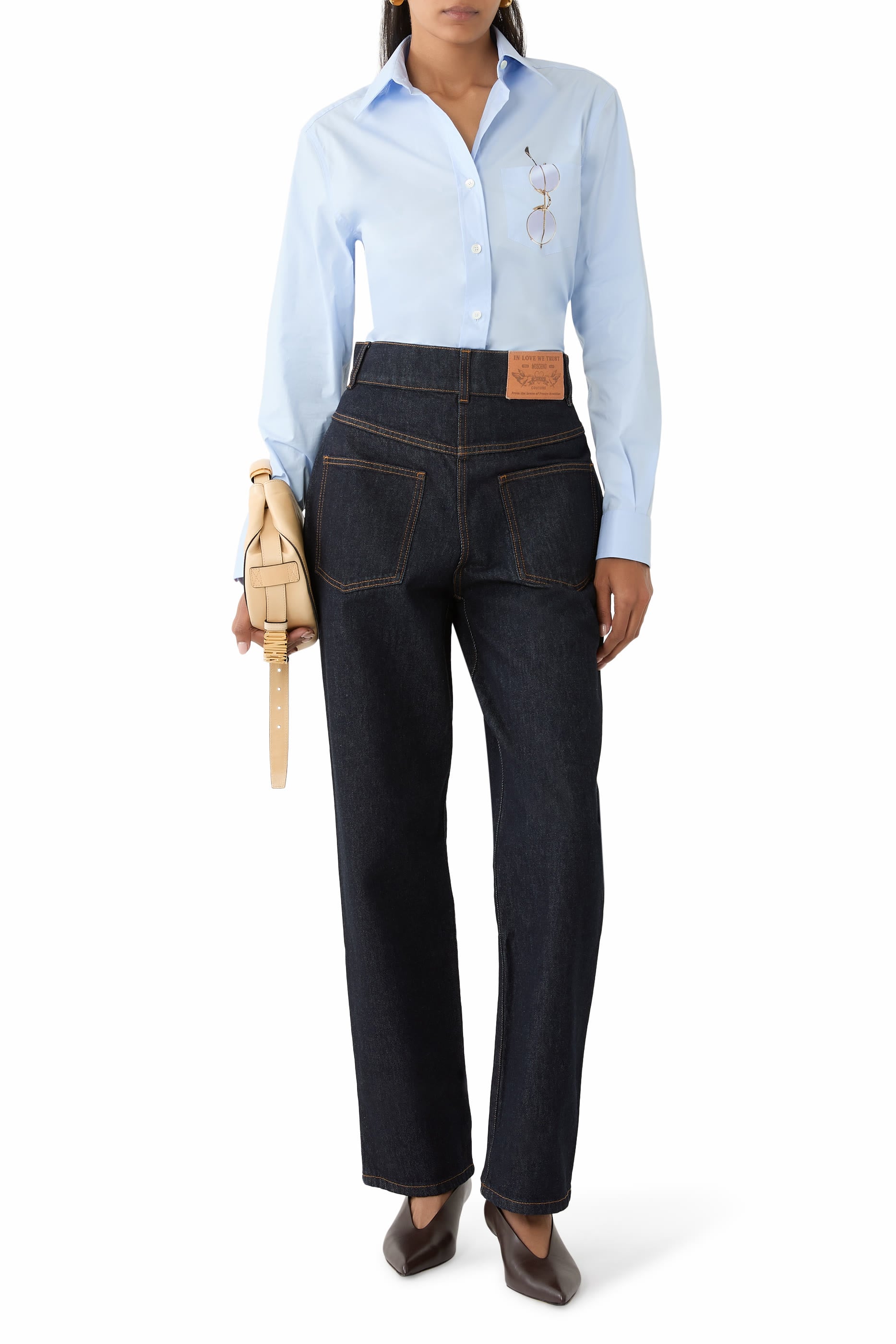  Denim Straight Leg Jeans