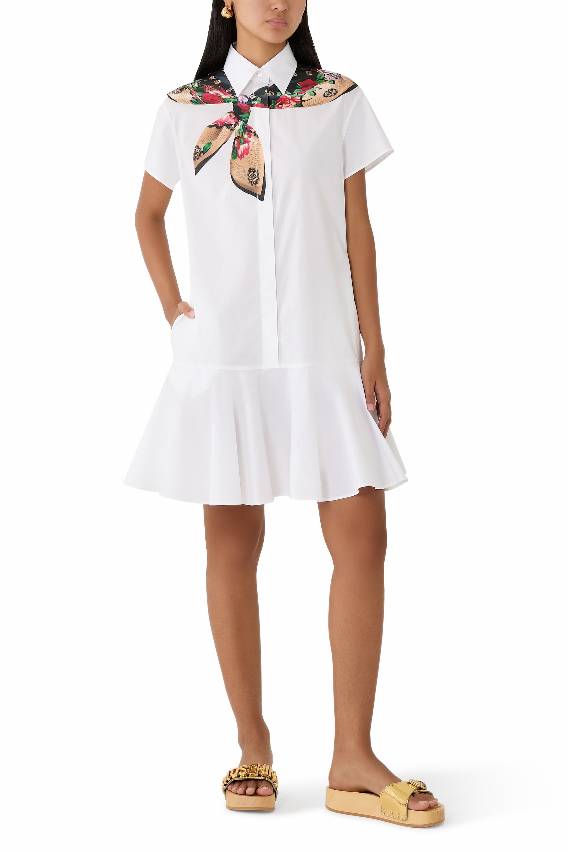 Scarf Shirtdress