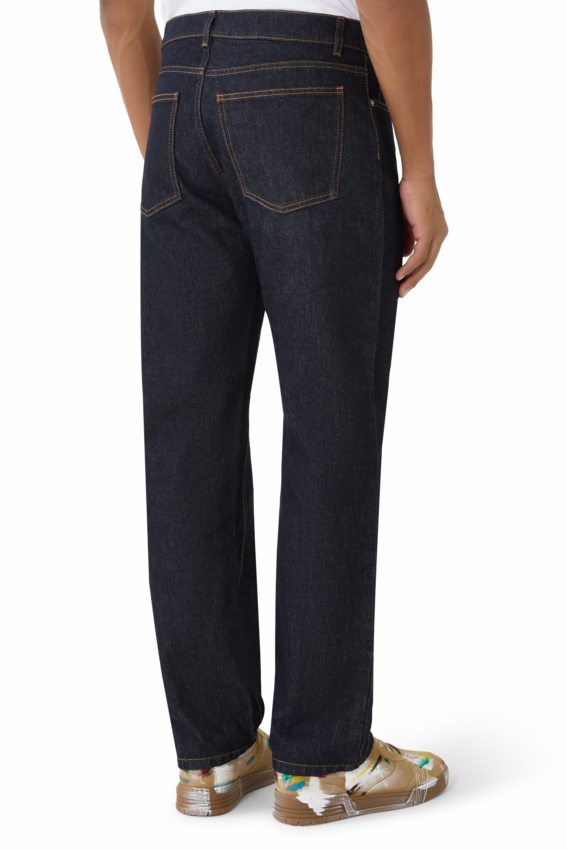 Tape Straight Jeans