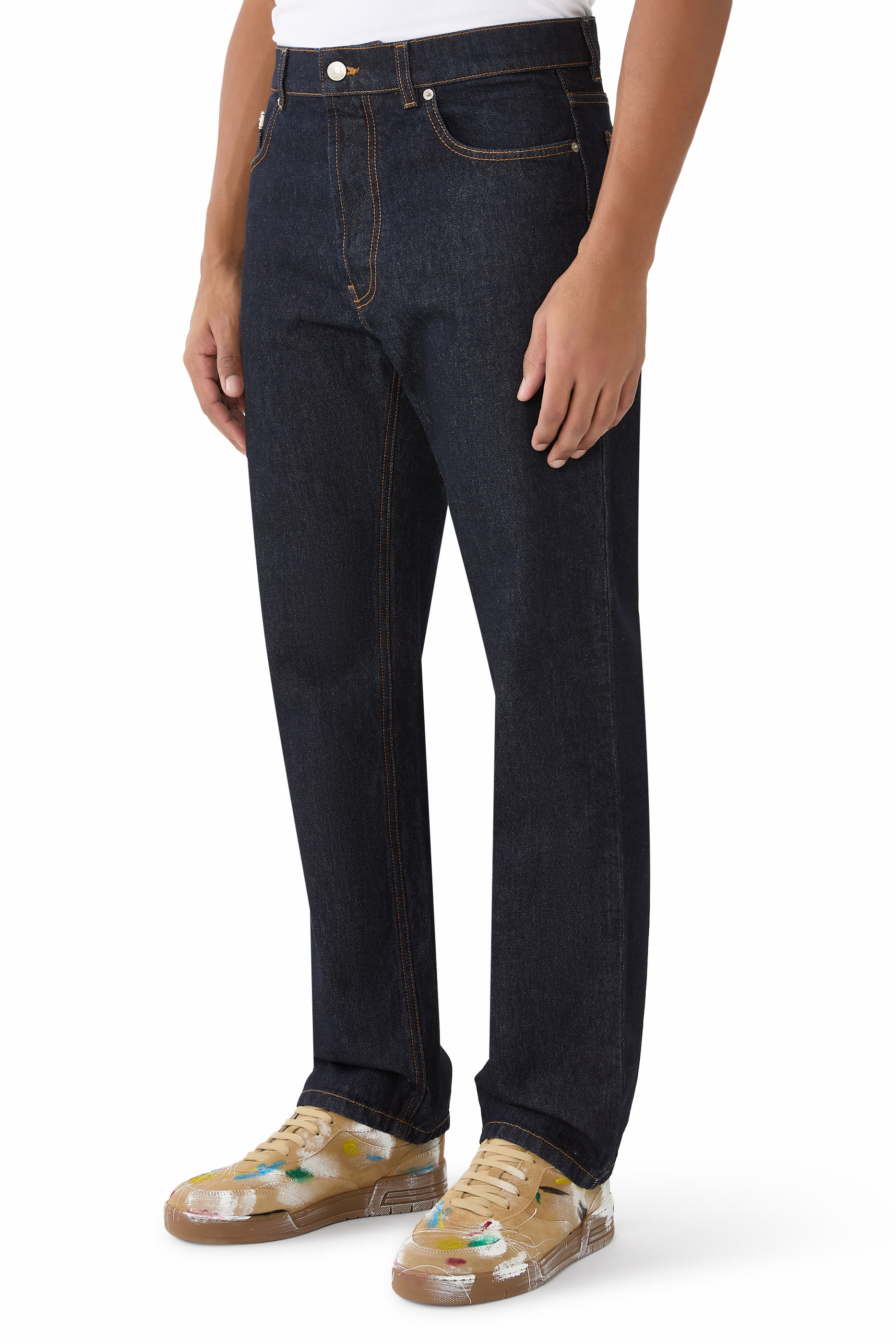 Tape Straight Jeans