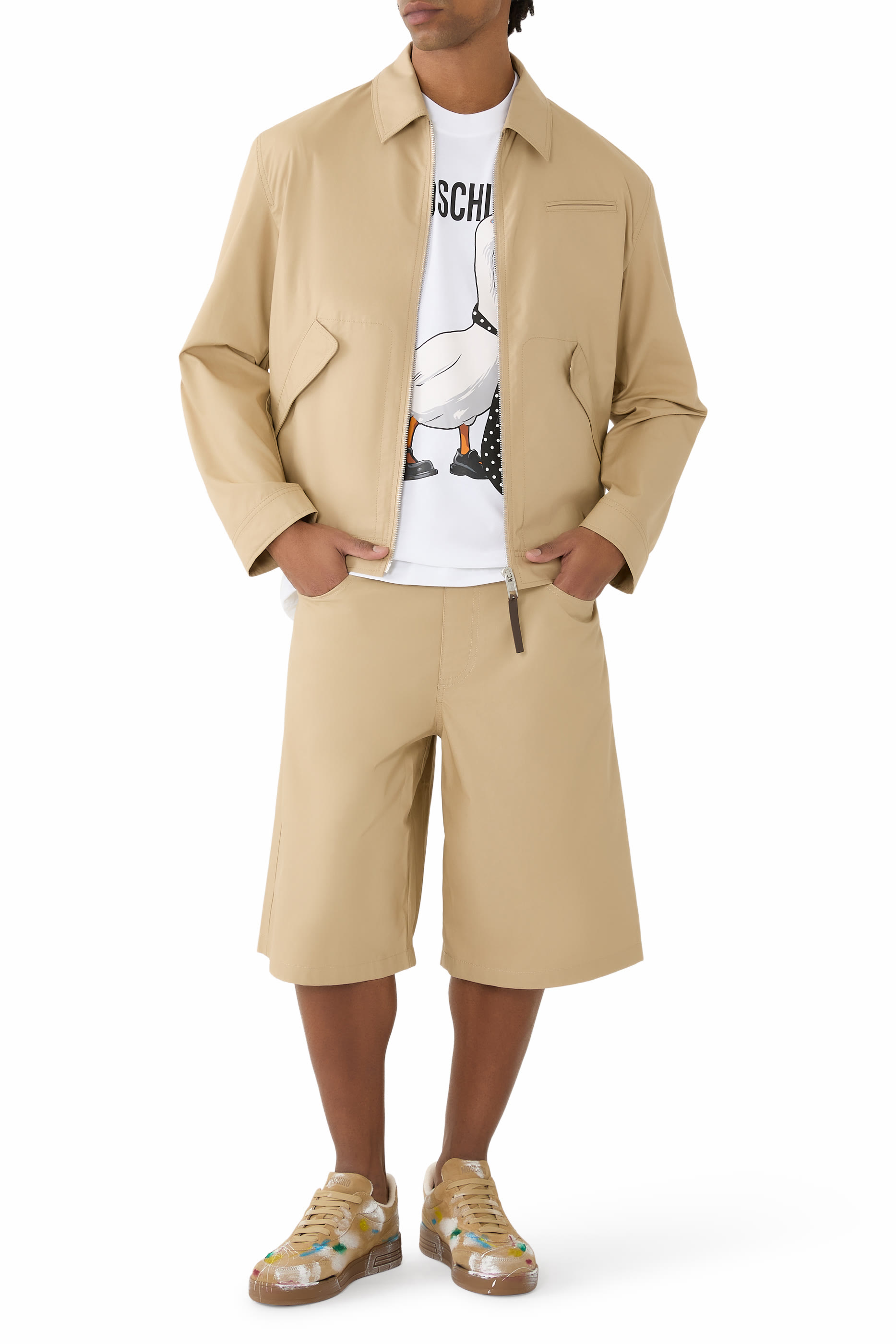 Tape Cotton Shorts