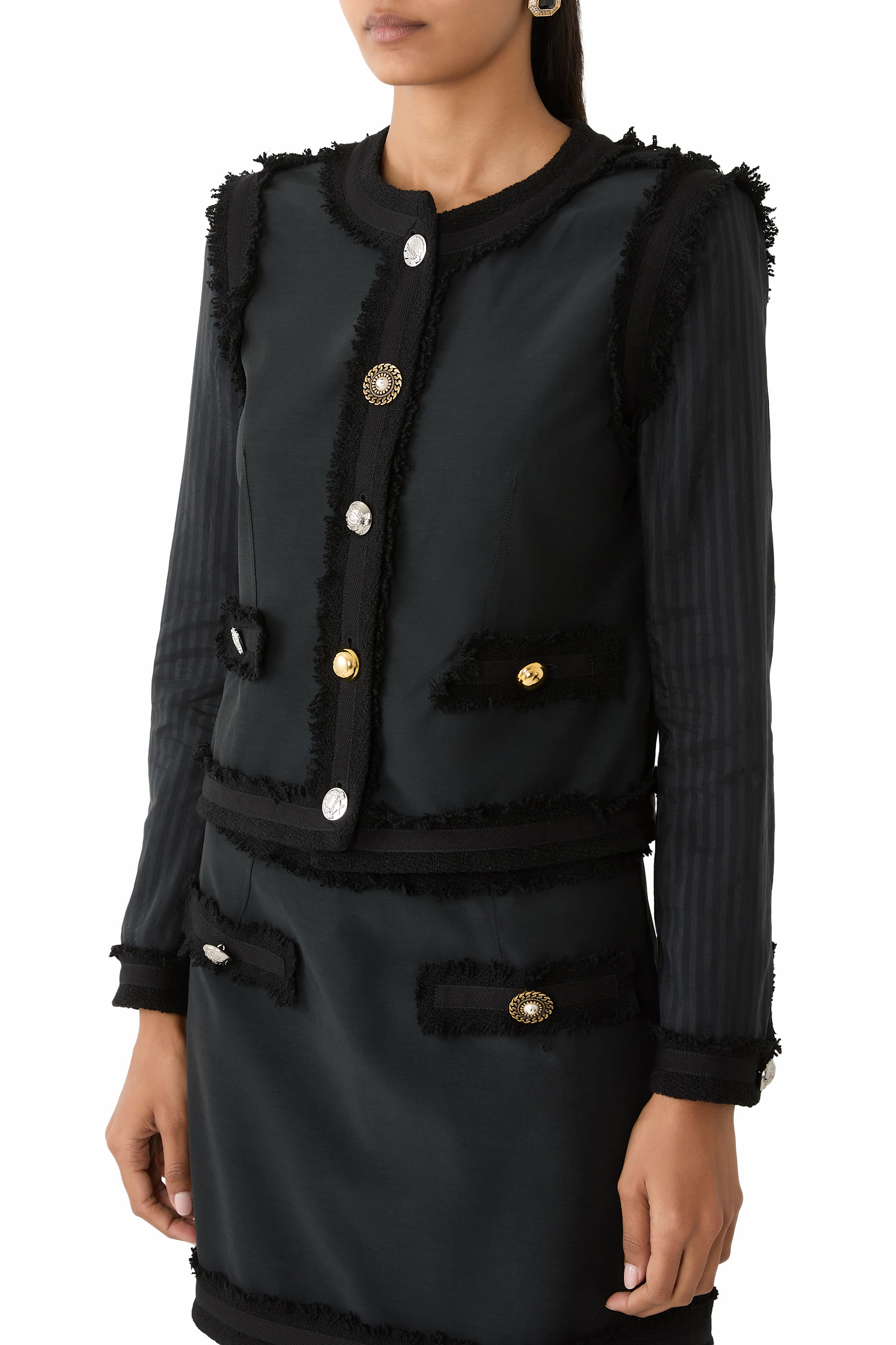 Stretch Bouclé Jacket