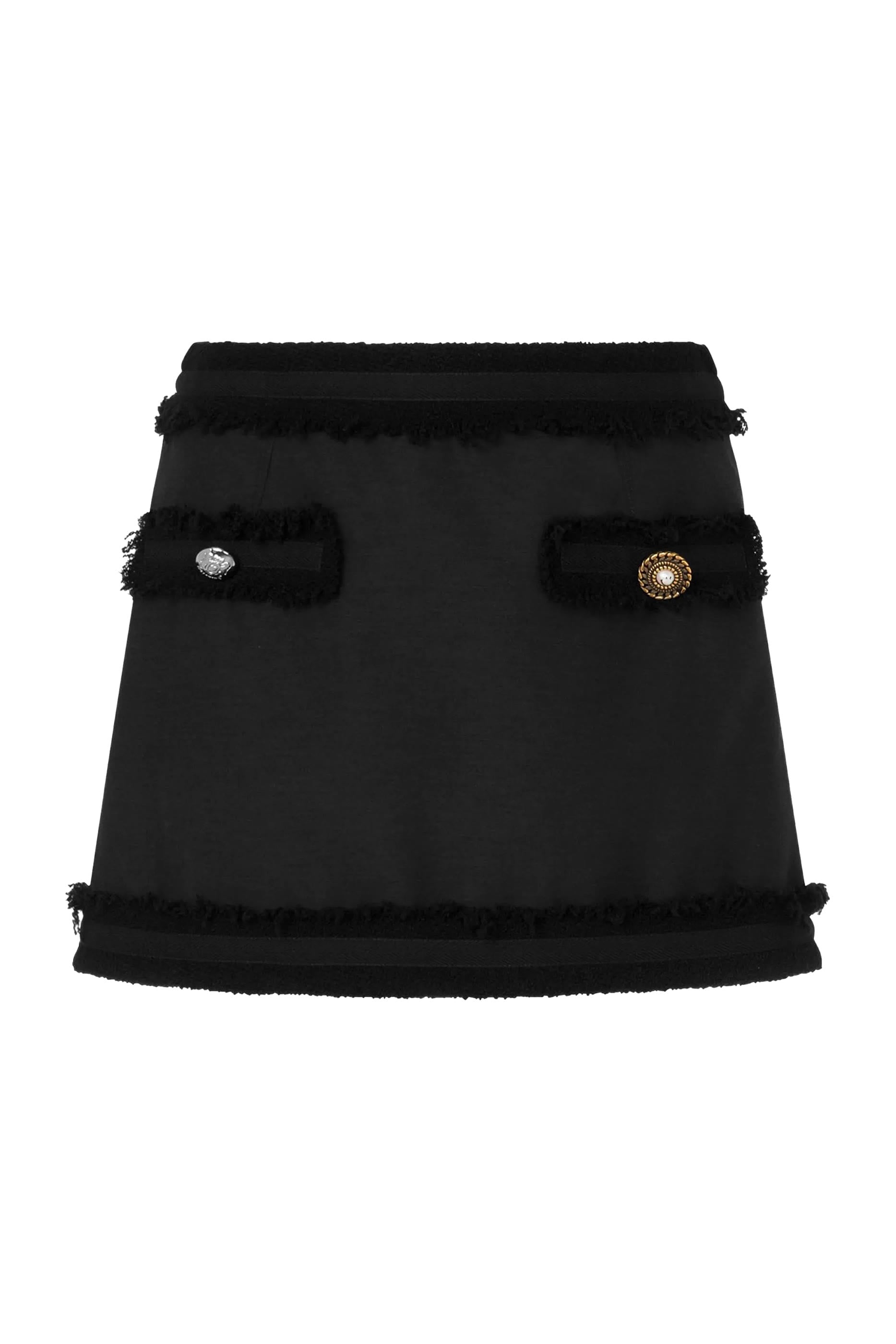 Stretch Bouclé Mini Skirt 