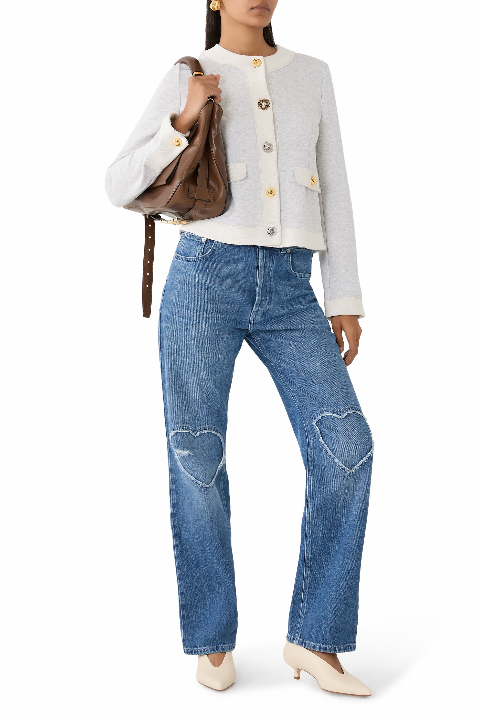  Organic Cotton Knitted Cardigan