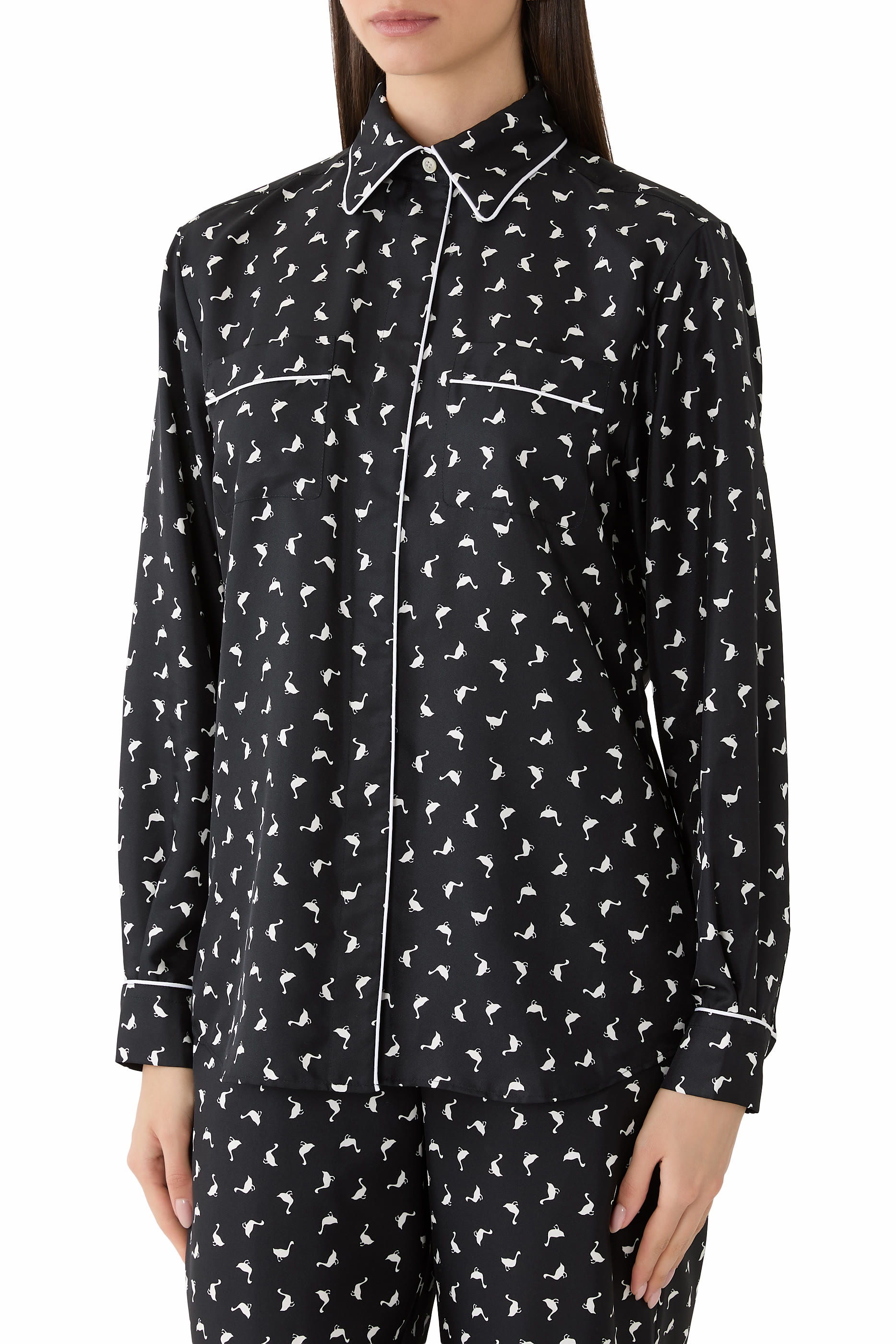 Printed Silk Shirt