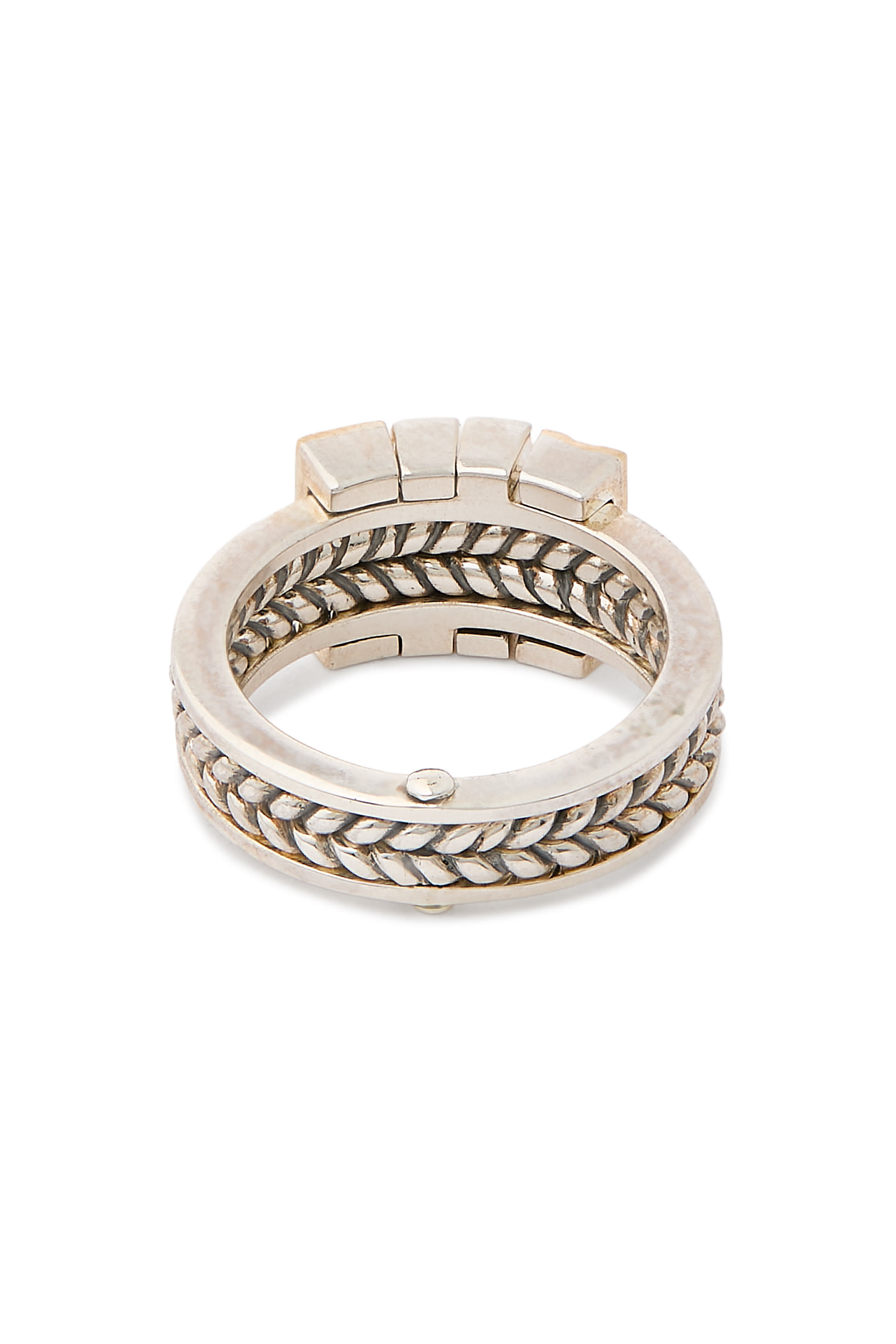 Blessings 'Endearment - Mercy' Ring, 18K Yellow Gold, Sterling Silver & Green Onyx