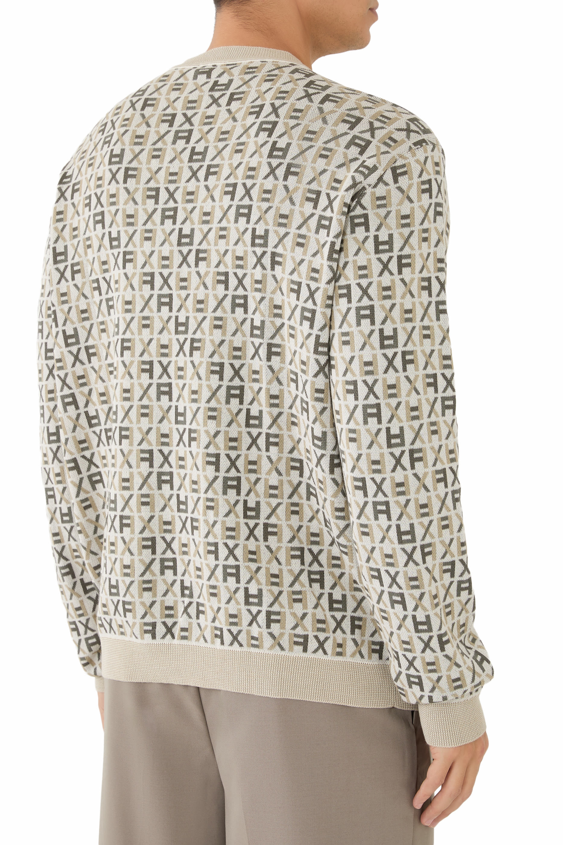 All-Over AX Logo Pullover